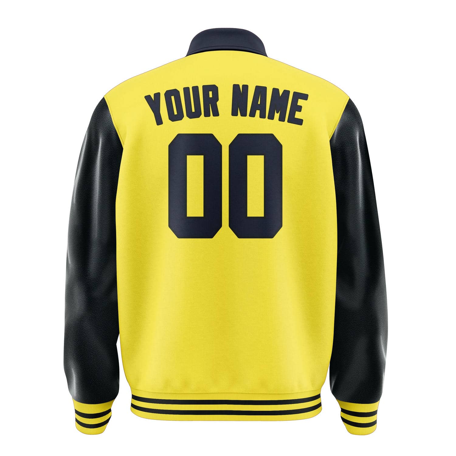 Custom Light Yellow Navy Jacket