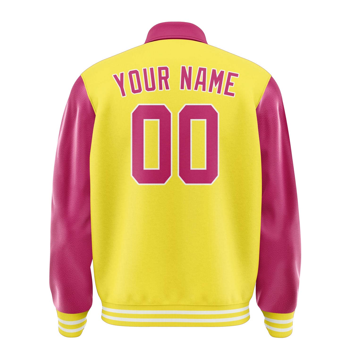 Custom Light Yellow Pink Jacket