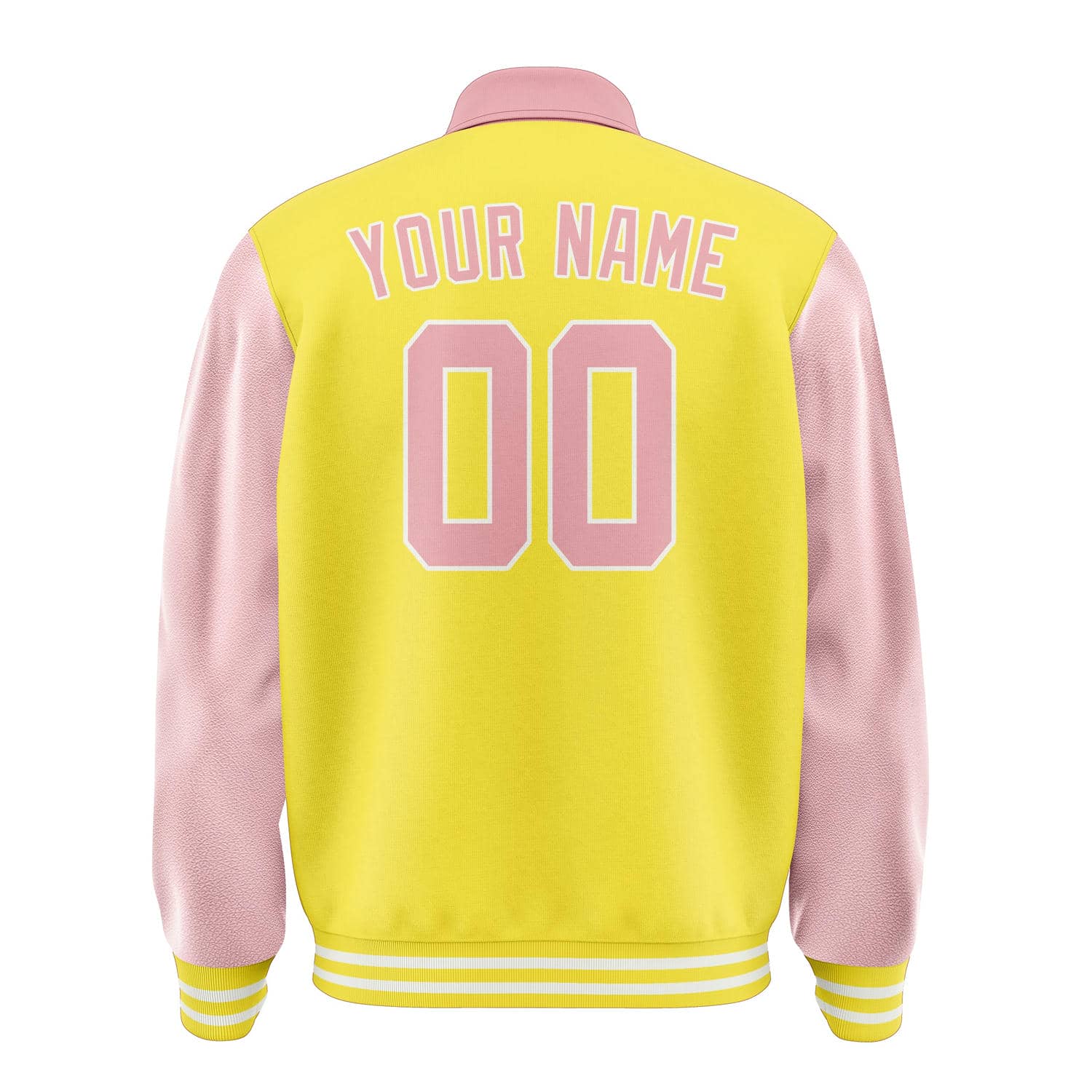 Custom Light Yellow Light Pink Jacket