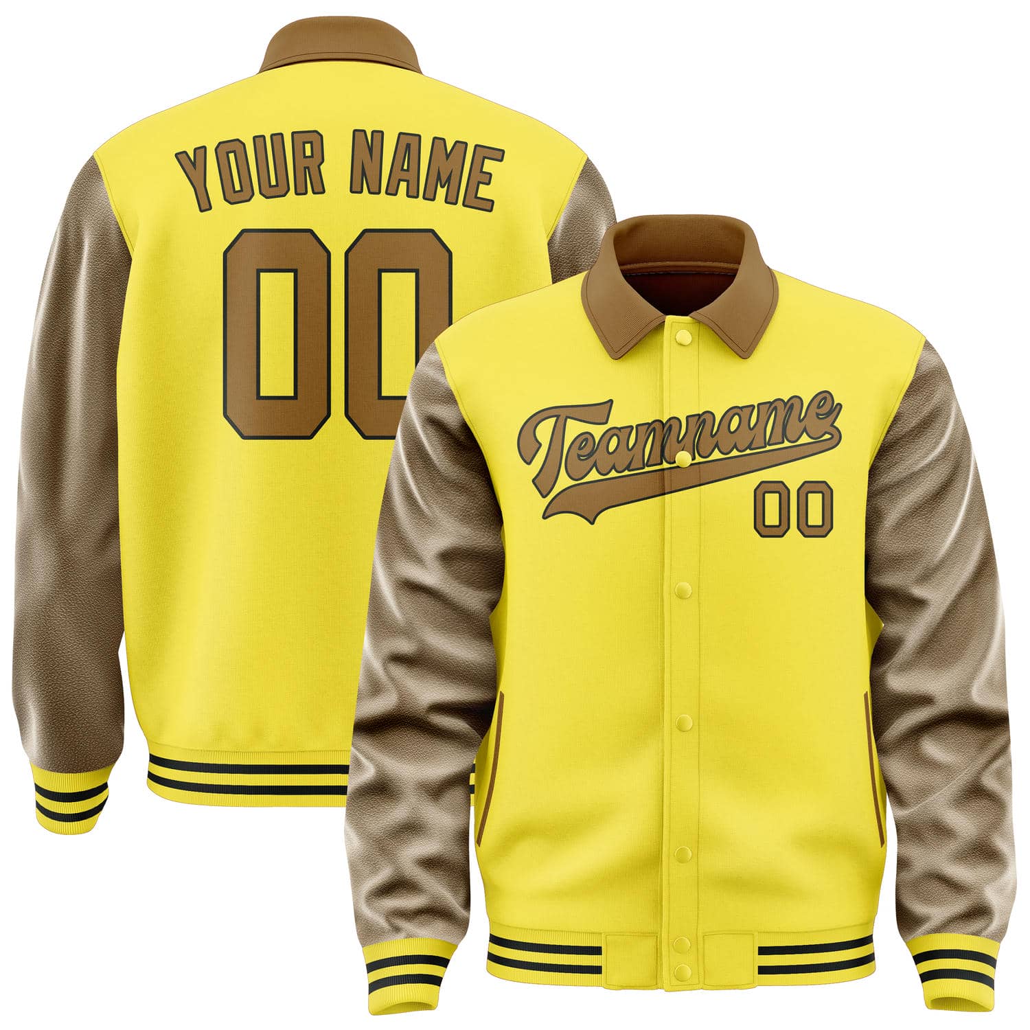 Custom Light Yellow Khaki Jacket