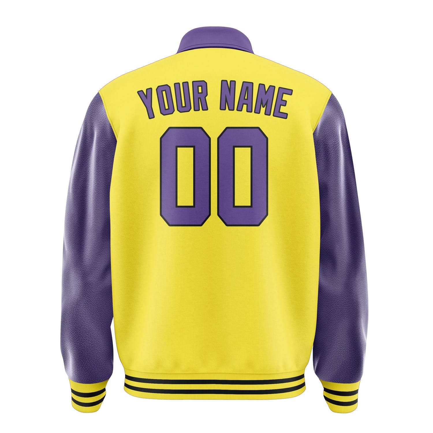Custom Light Yellow Light Purple Jacket