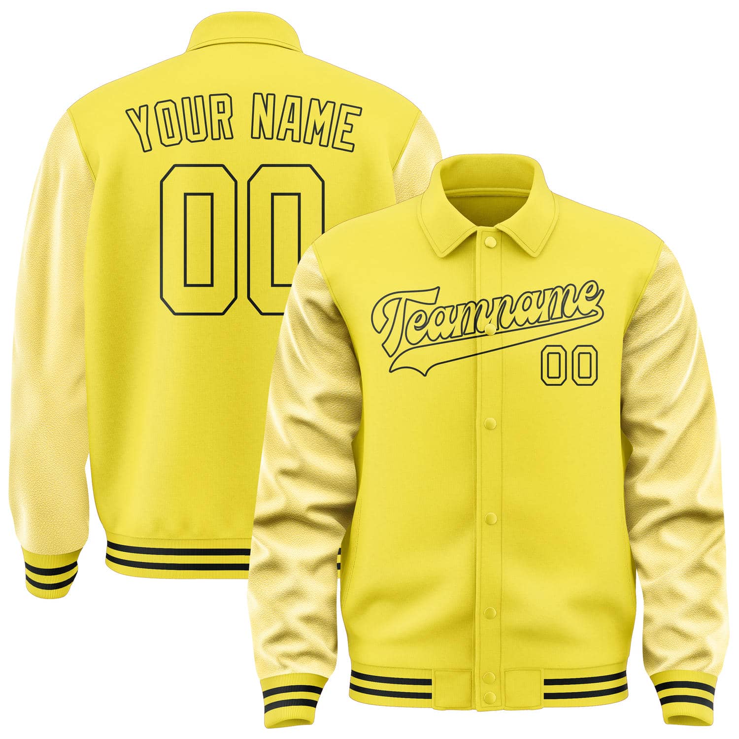 Custom Light Yellow Light Yellow Jacket