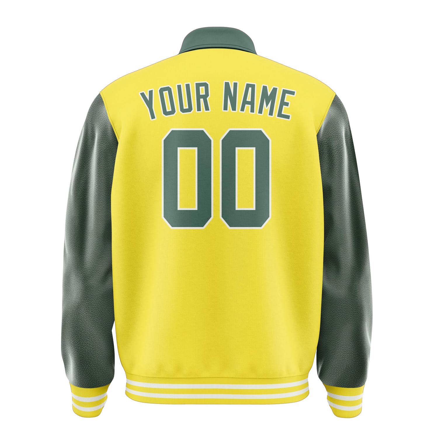 Custom Light Yellow Blue Green Jacket