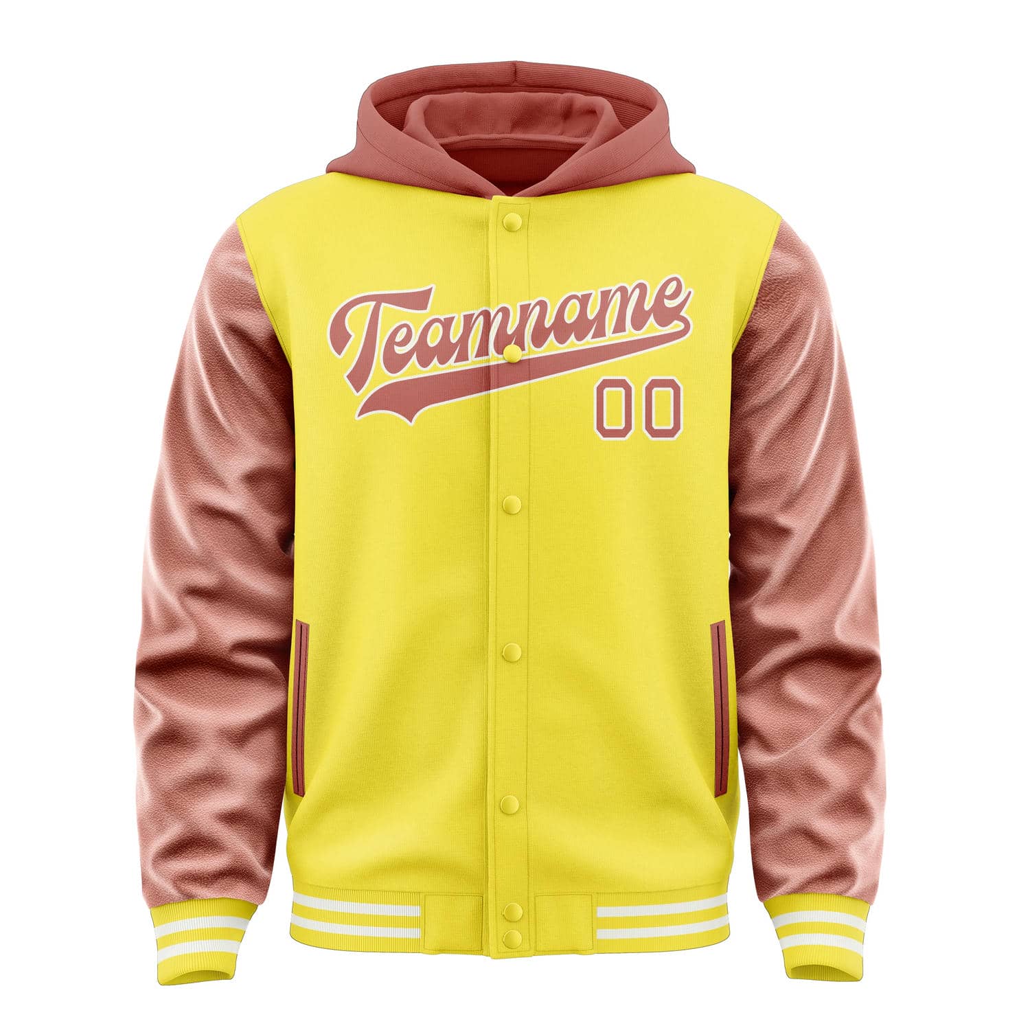 Custom Light Yellow Copper Rose Jacket