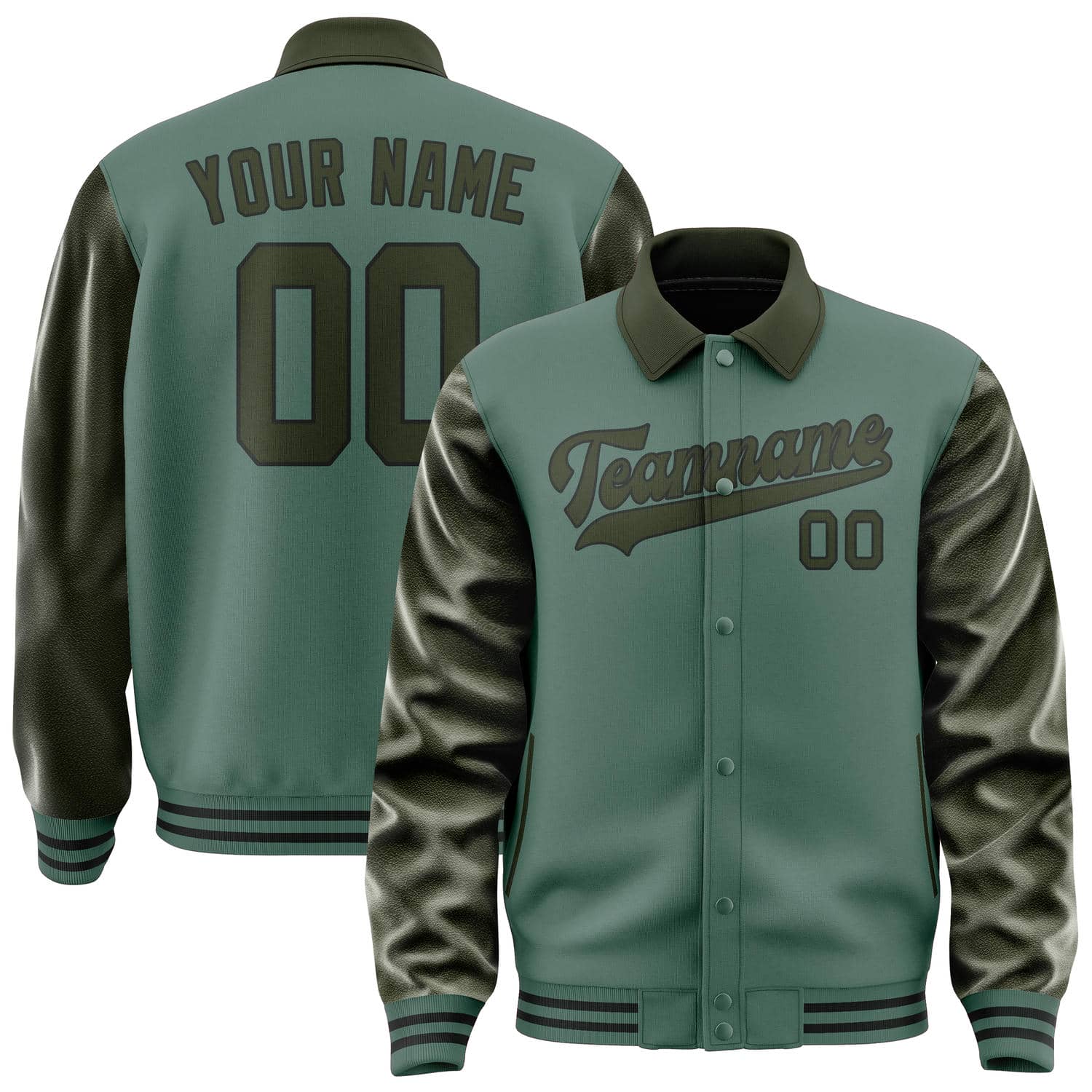 Custom Blue Green Olive Jacket