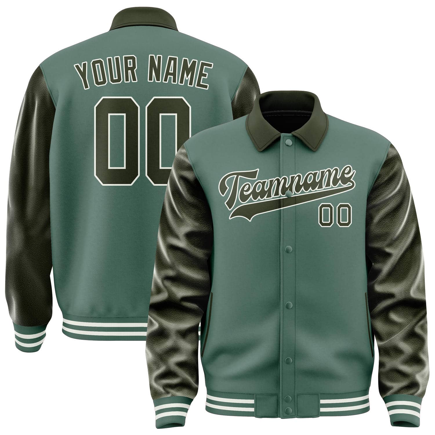 Custom Blue Green Olive Jacket