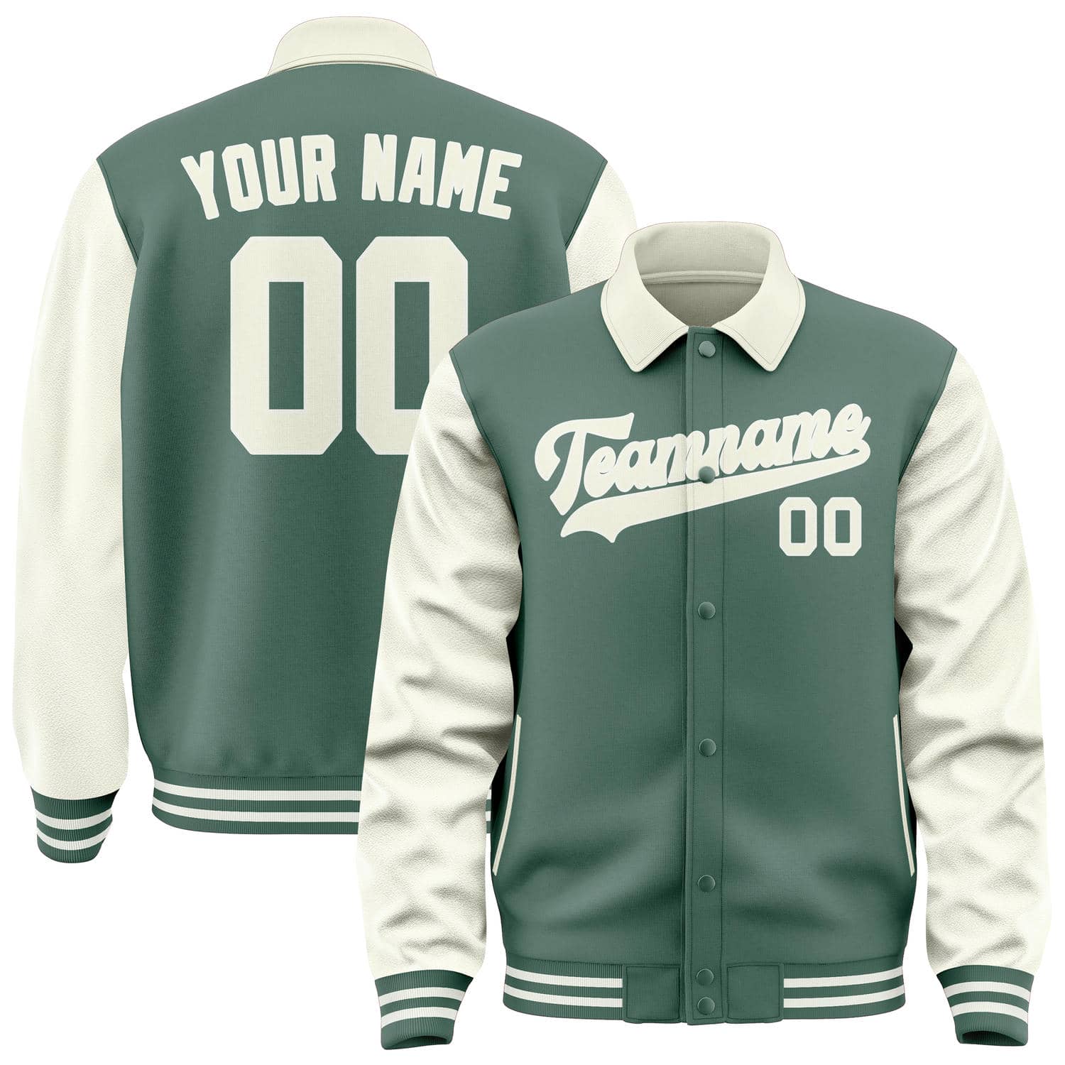 Custom Blue Green Cream Jacket