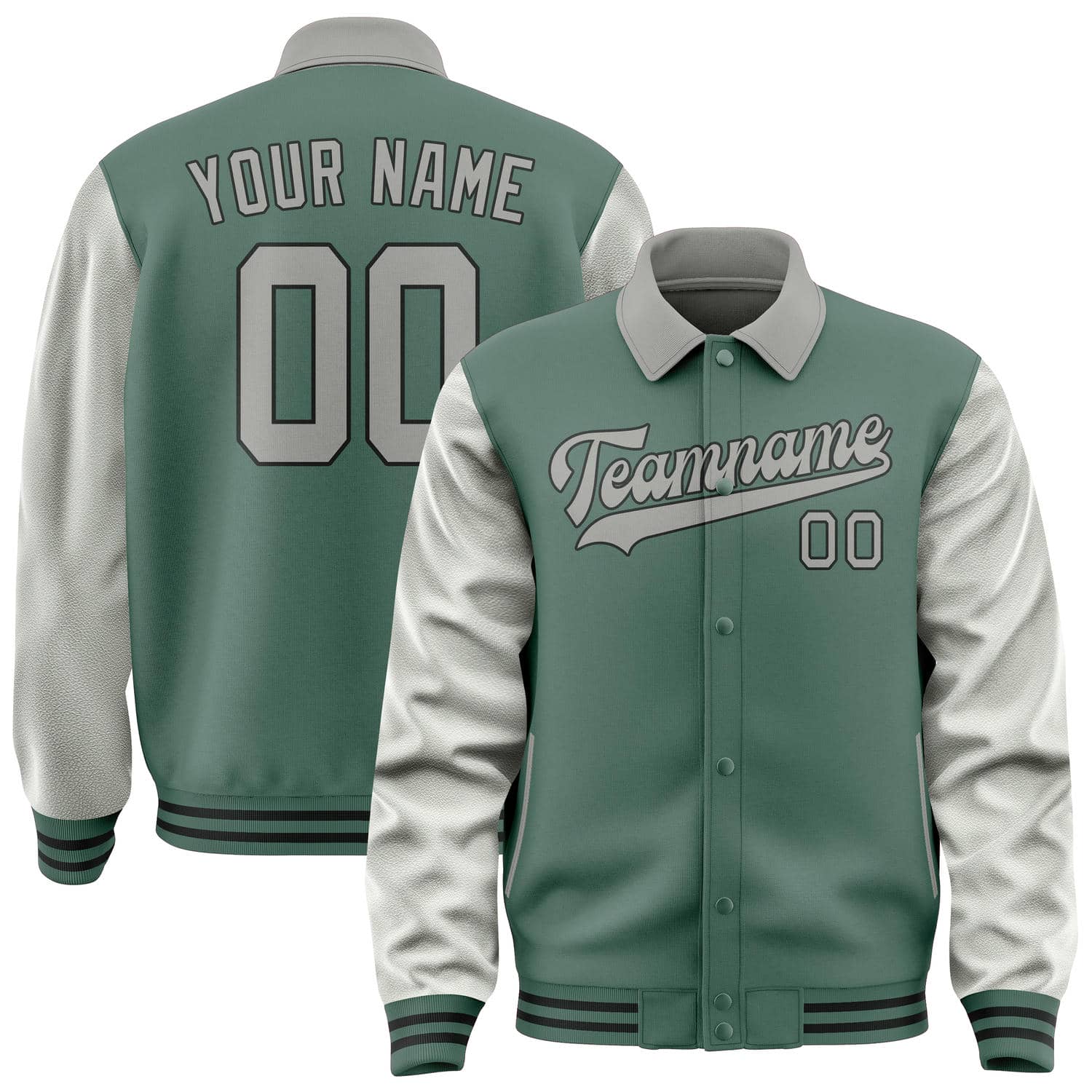 Custom Blue Green Gray Jacket