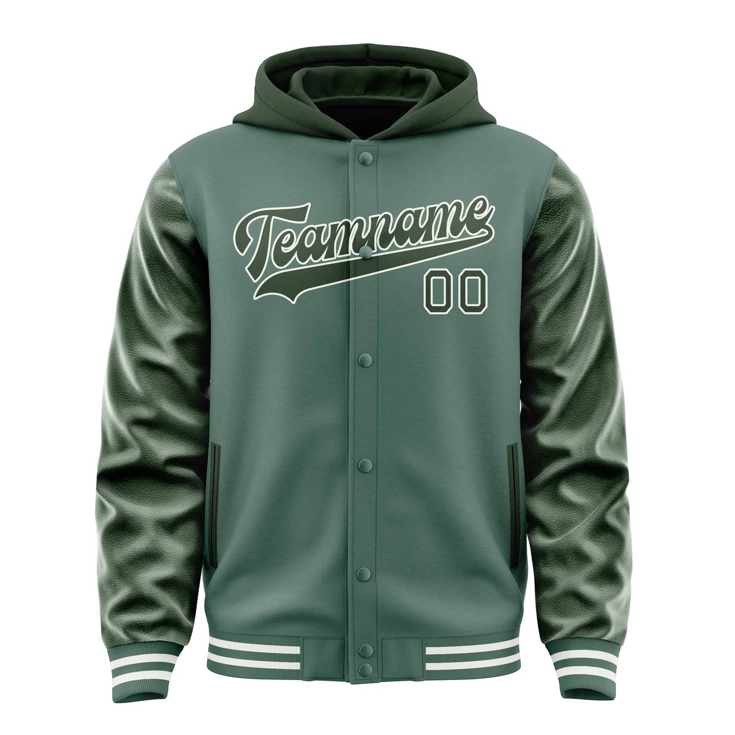 Custom Blue Green Dark Green Jacket