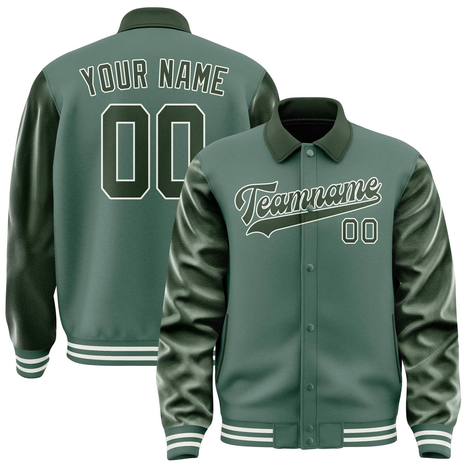 Custom Blue Green Dark Green Jacket
