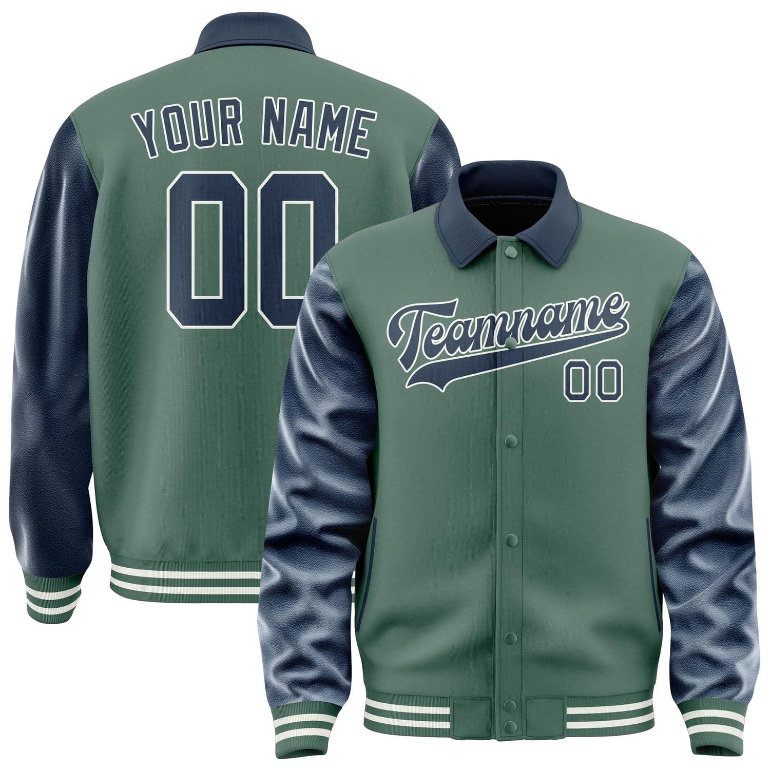 Custom Blue Green Blue Jacket