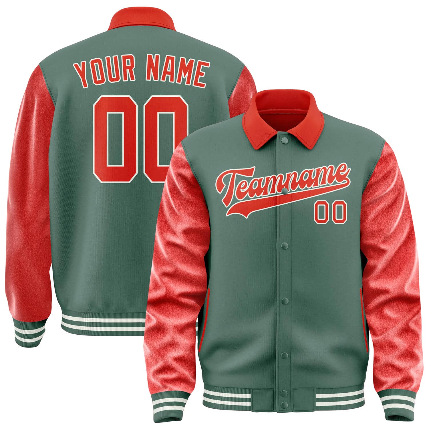Custom Blue Green Orange Red Jacket