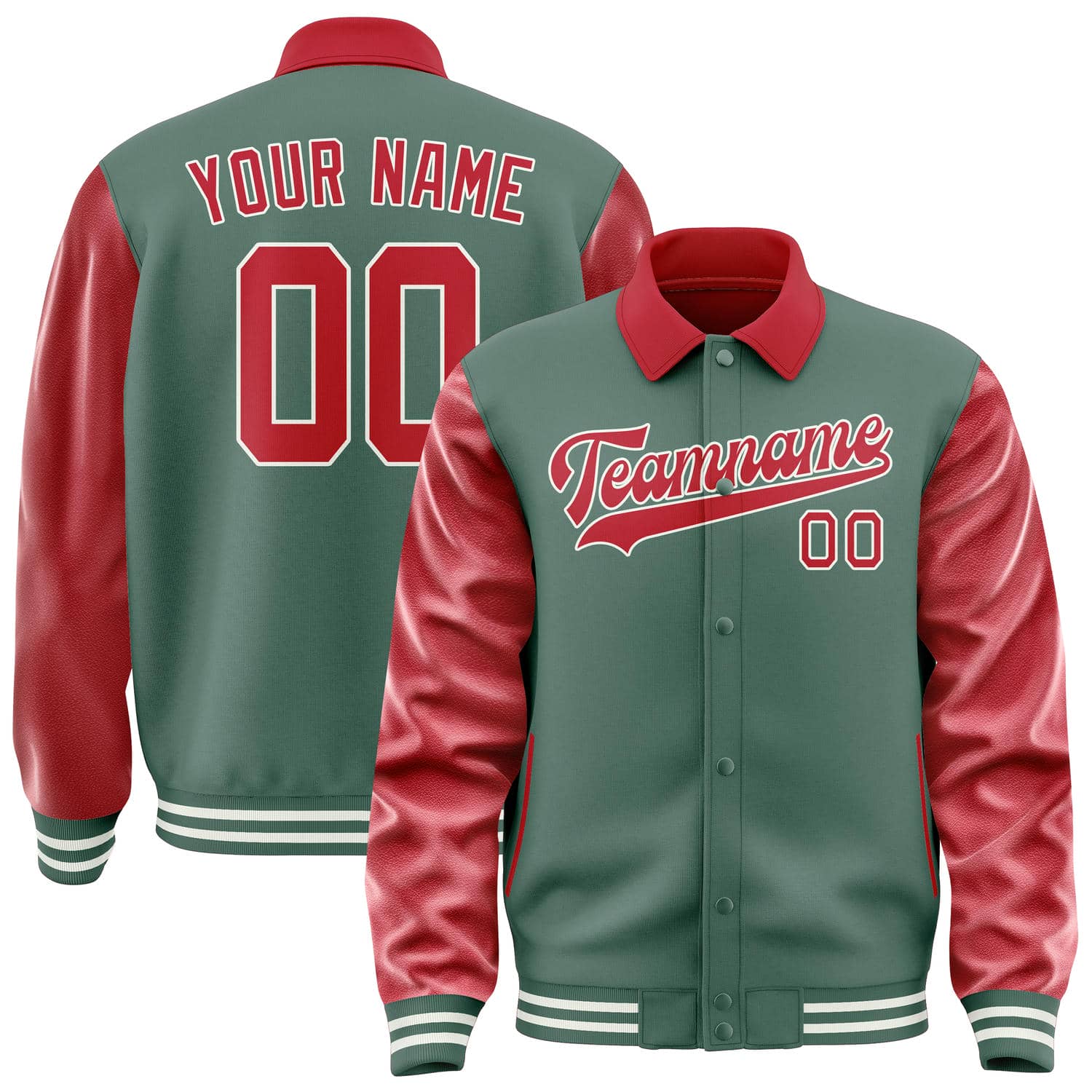 Custom Blue Green Red Jacket