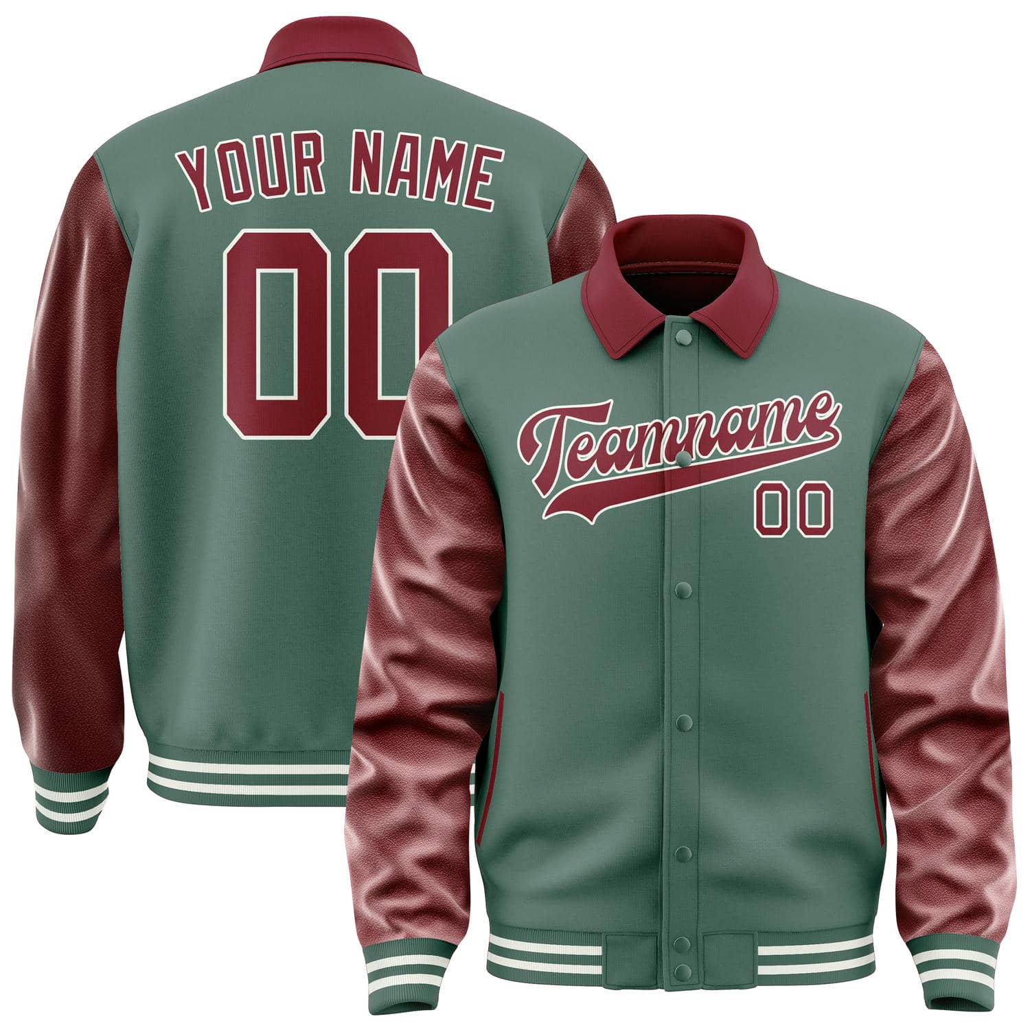 Custom Blue Green Crimson Red Jacket