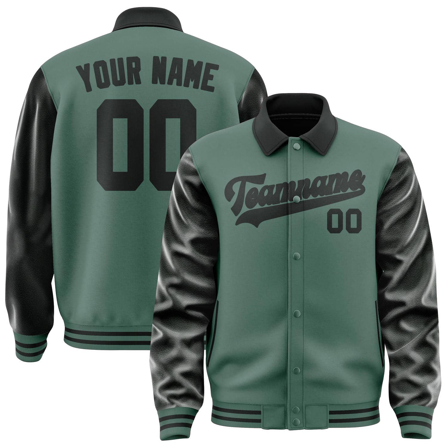 Custom Blue Green Black Jacket