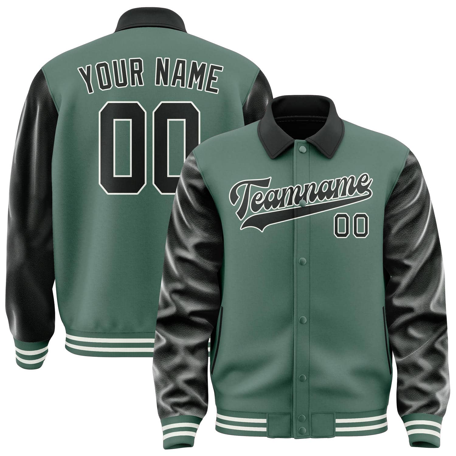 Custom Blue Green Black Jacket