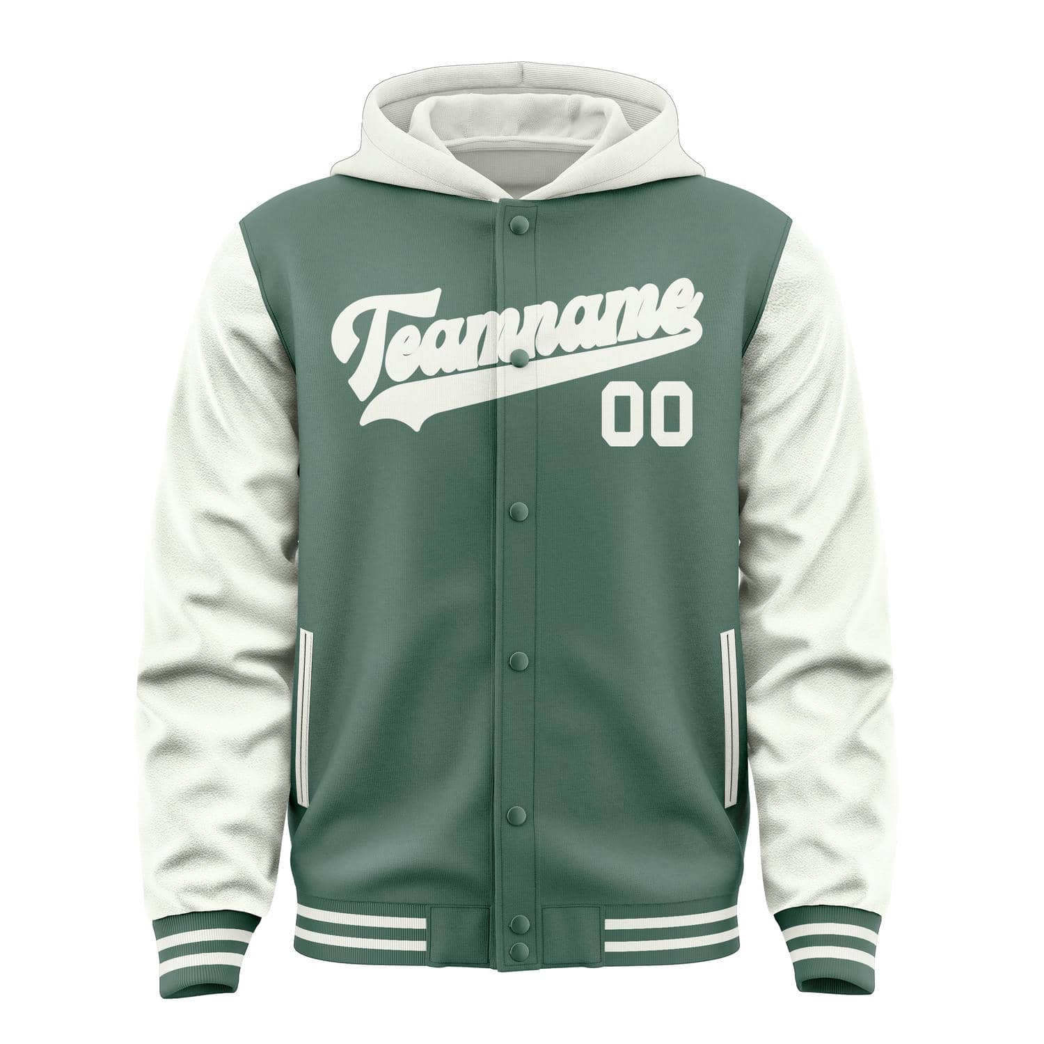 Custom Blue Green White Jacket