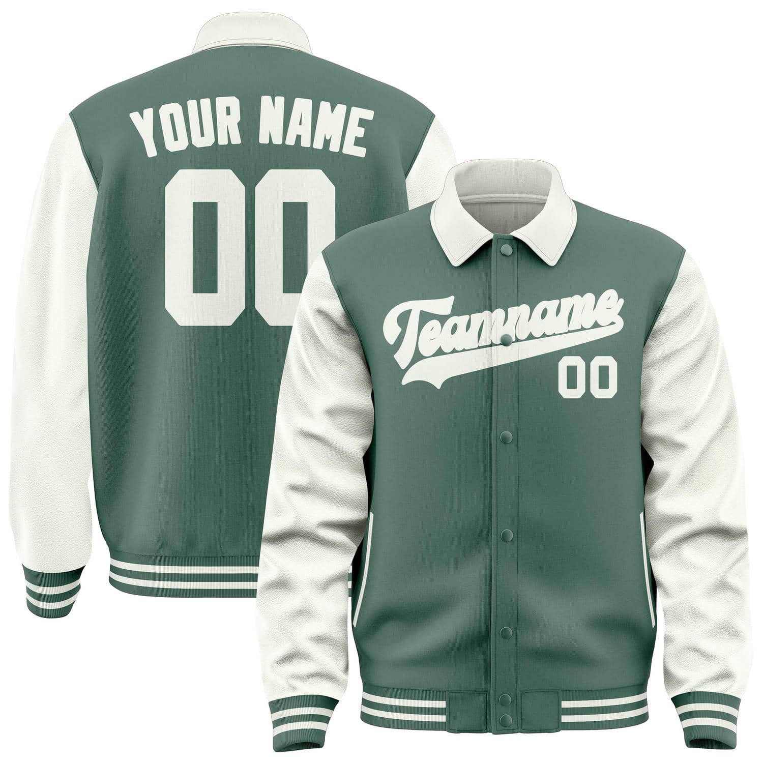 Custom Blue Green White Jacket