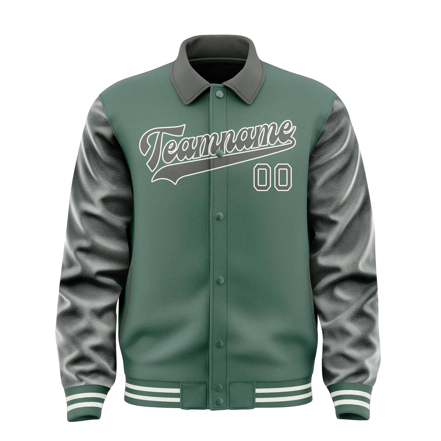 Custom Blue Green Dark Grey Jacket