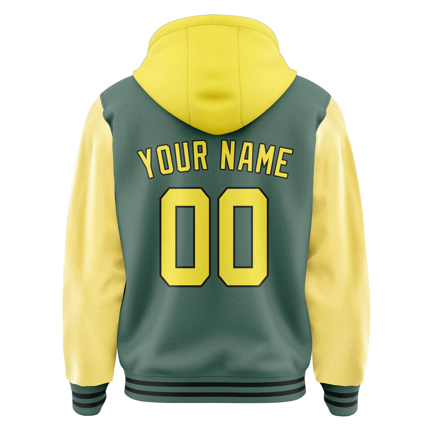 Custom Blue Green Light Yellow Jacket