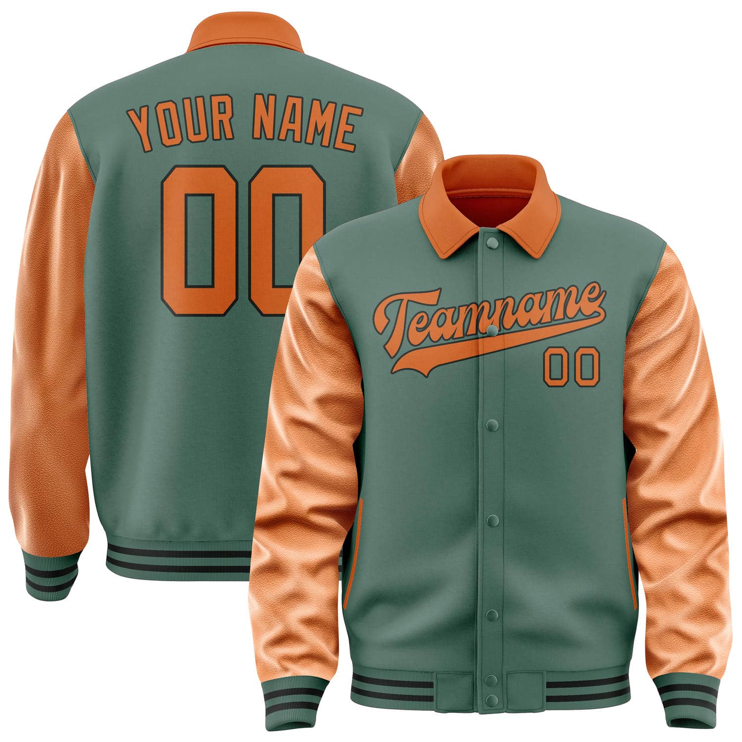 Custom Blue Green Orange Jacket