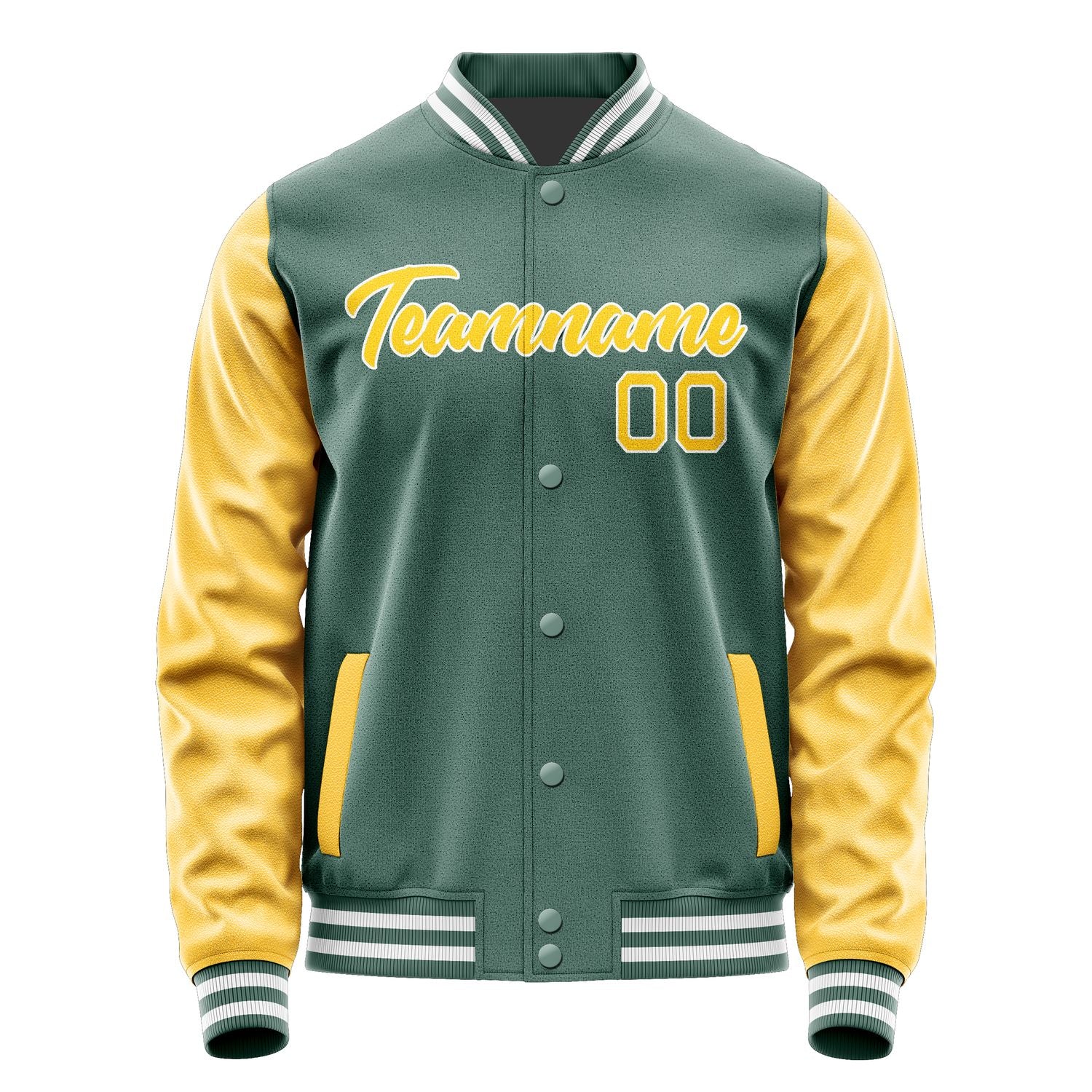 Custom Blue Green Gold Jacket JA2727302718B21830