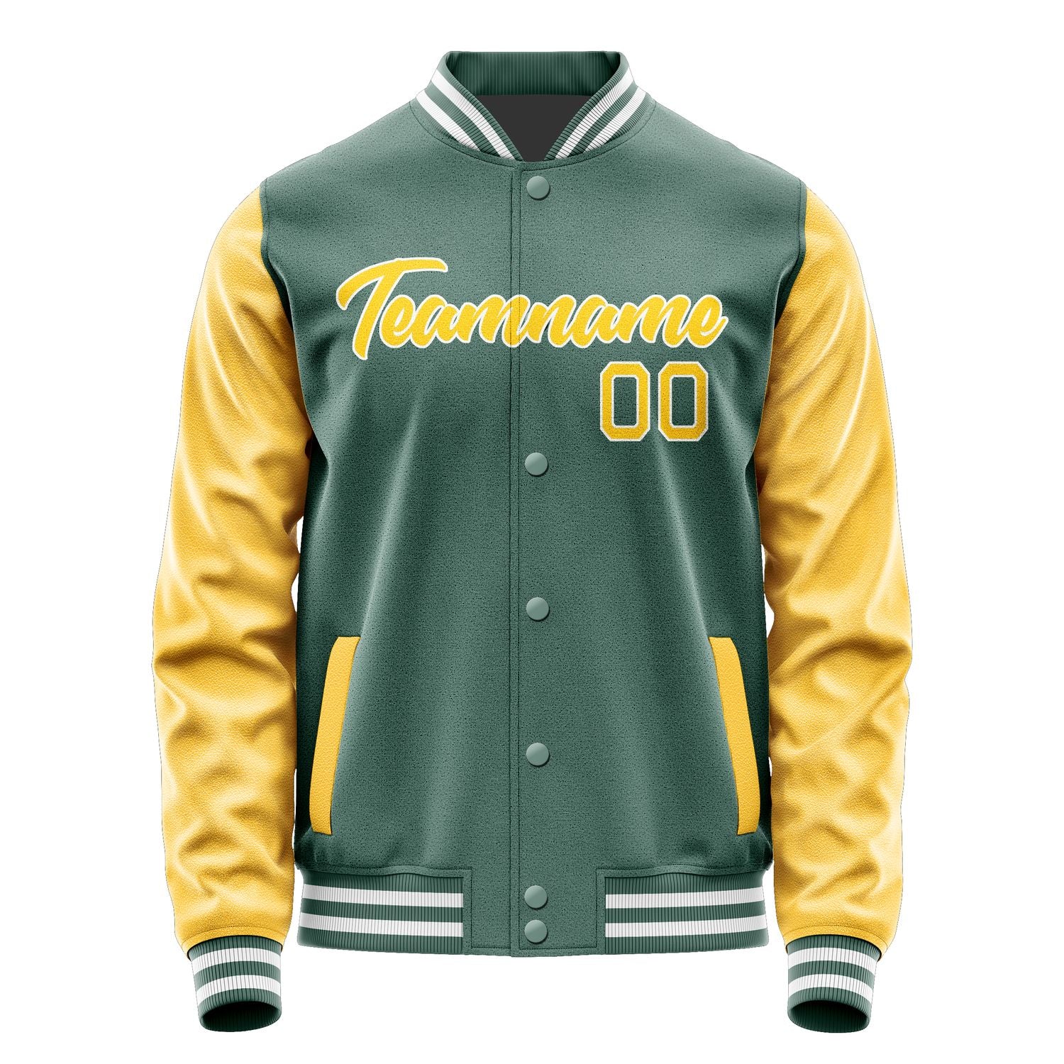 Custom Blue Green Gold Jacket JA2727302717B21730