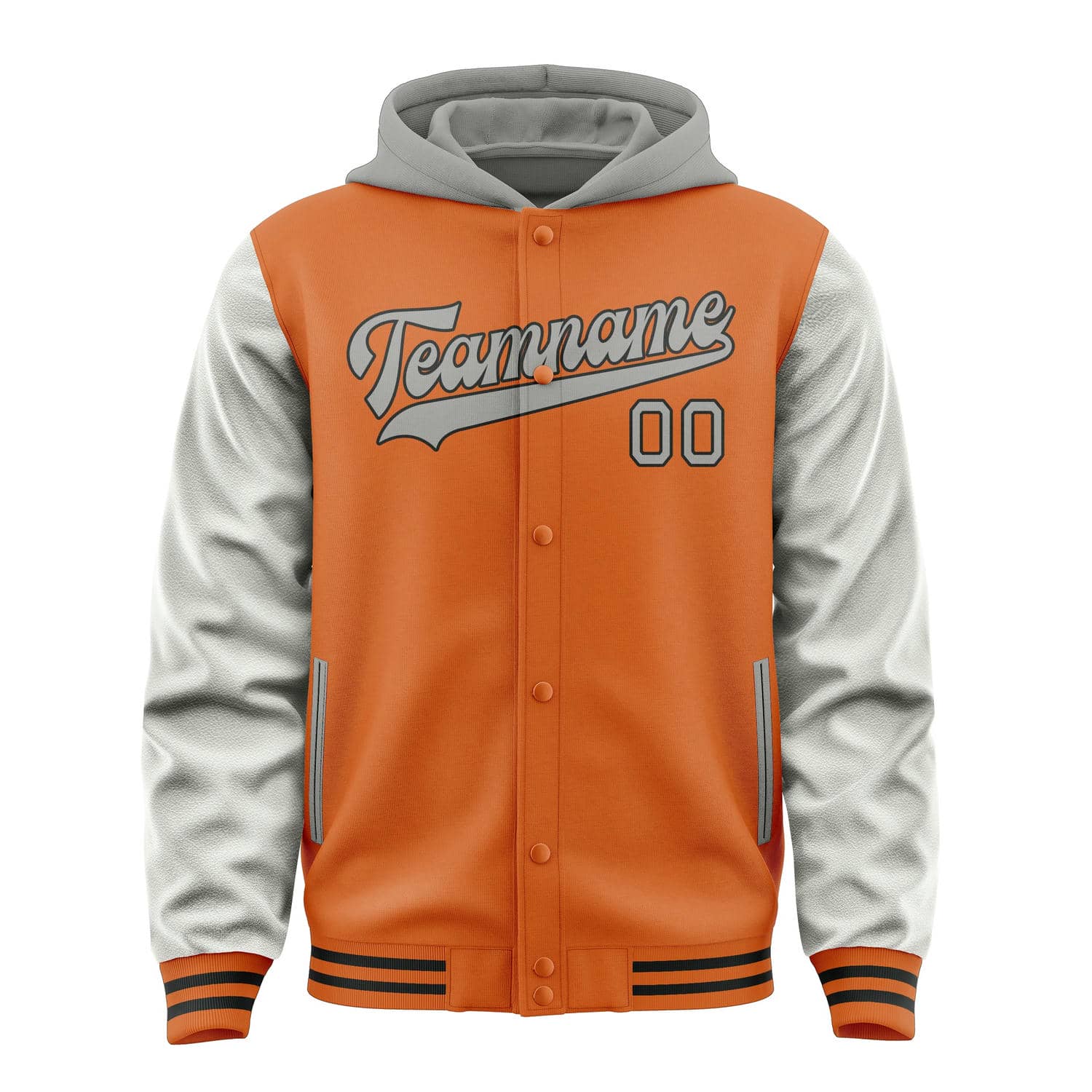 Custom Orange Gray Jacket