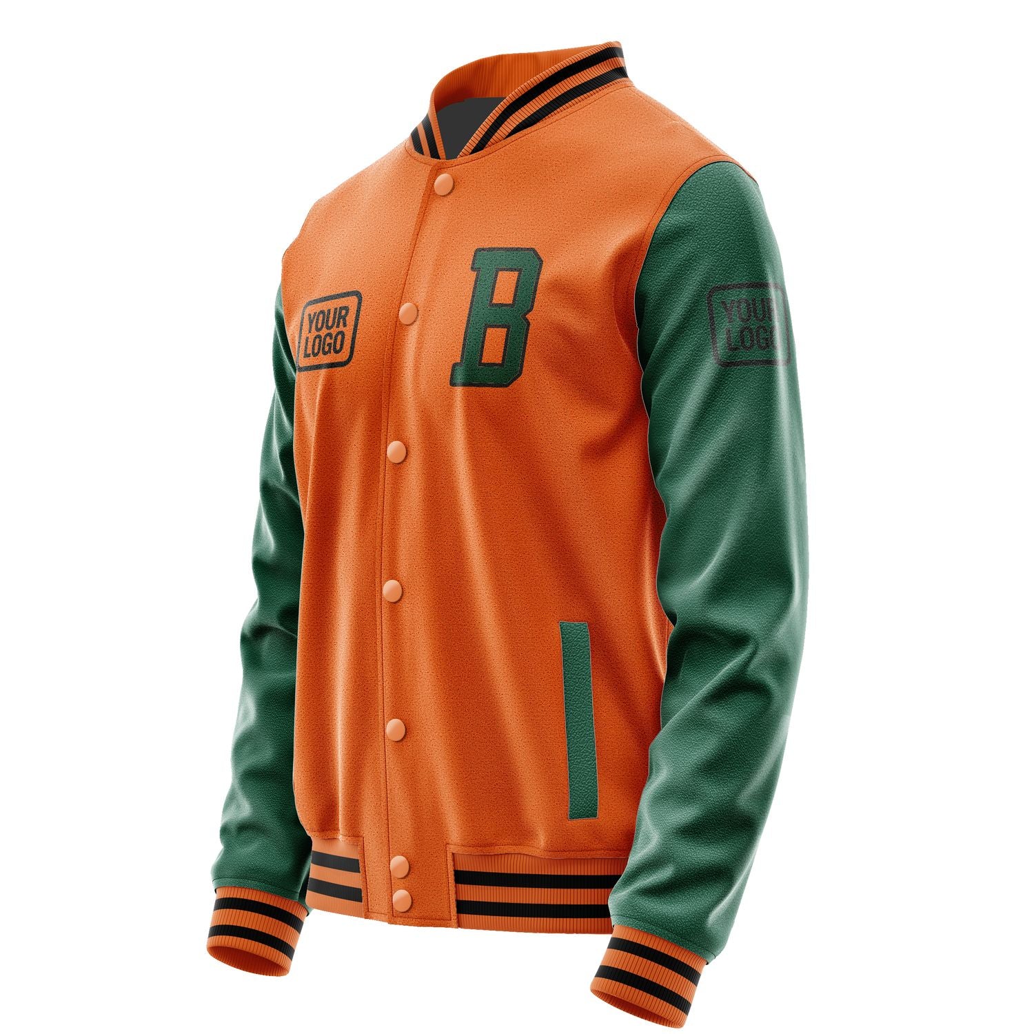 Custom Orange Green Jacket JA282805281717050517