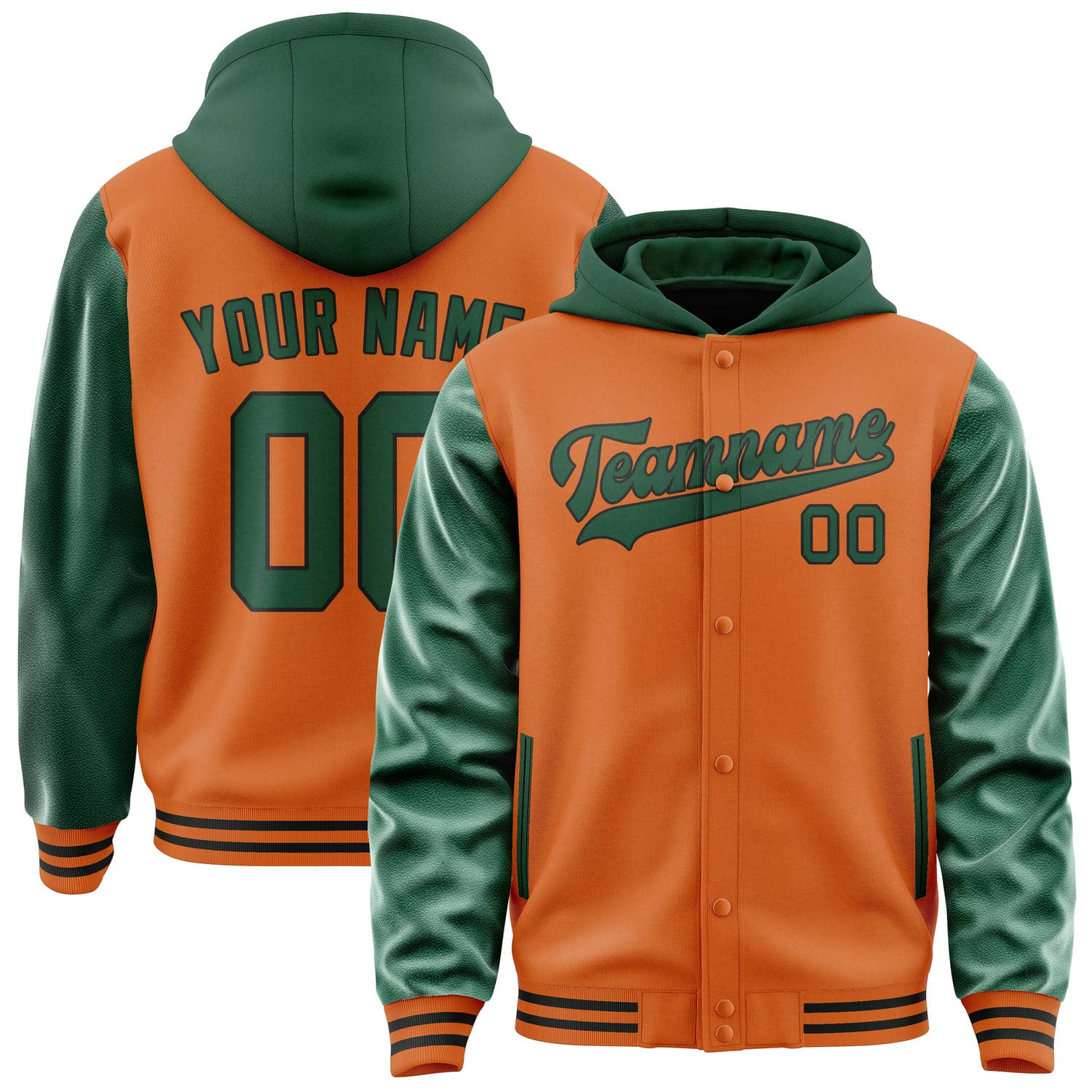 Custom Orange Green Jacket