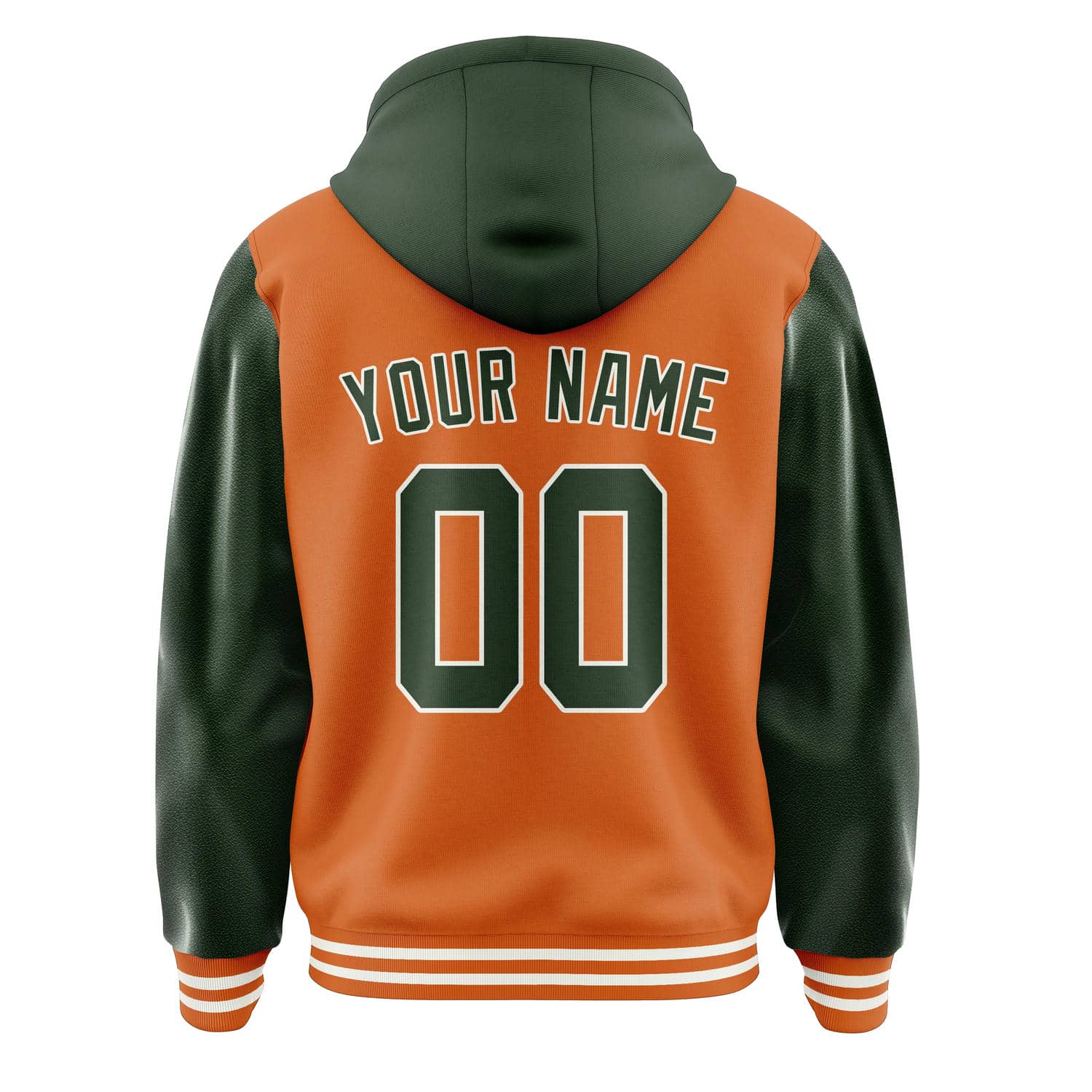 Custom Orange Dark Green Jacket