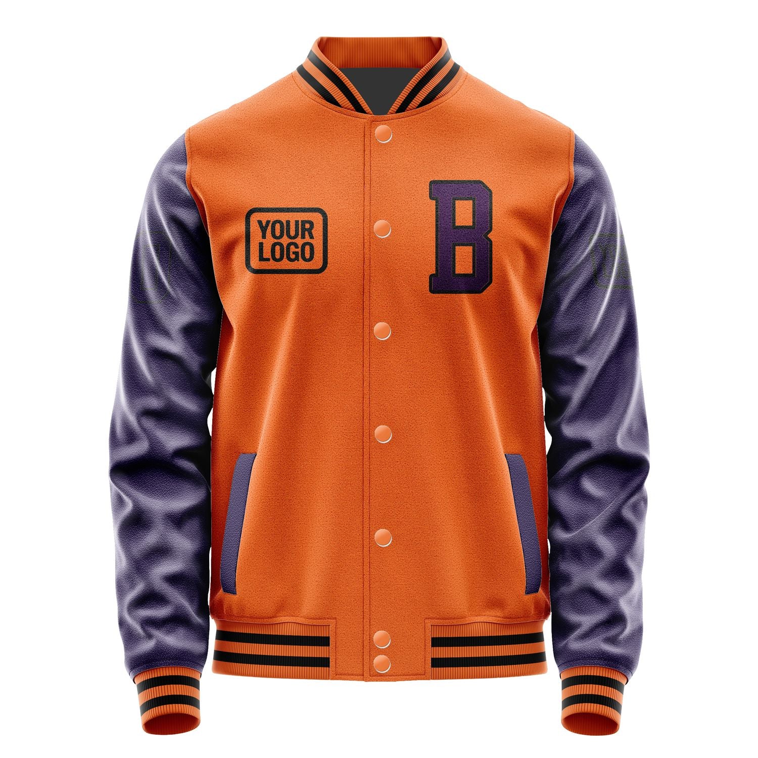Custom Orange Purple Jacket JA282807281717070717