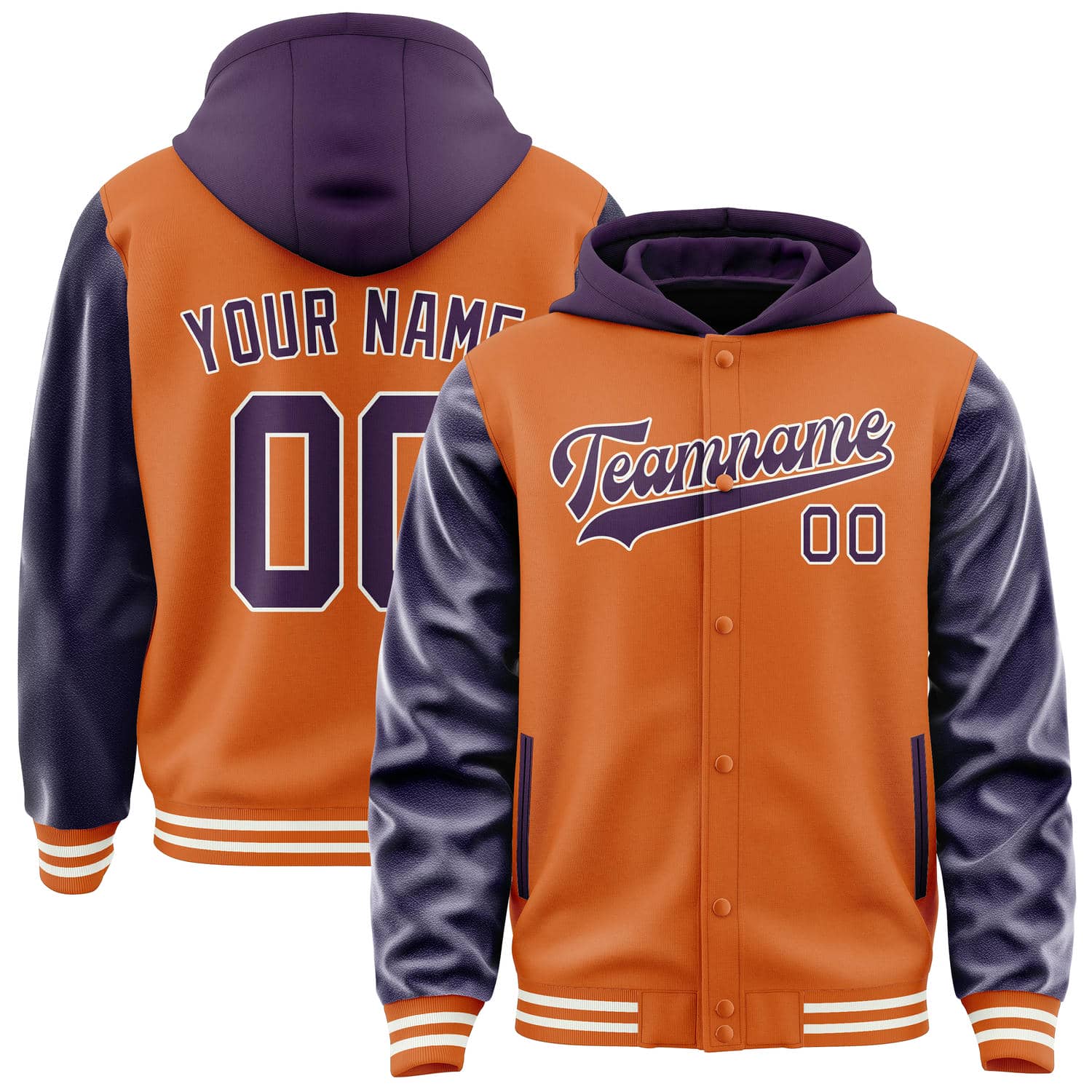 Custom Orange Purple Jacket