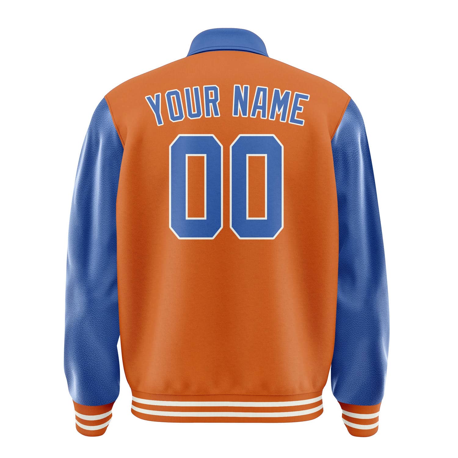 Custom Orange Sky Blue Jacket