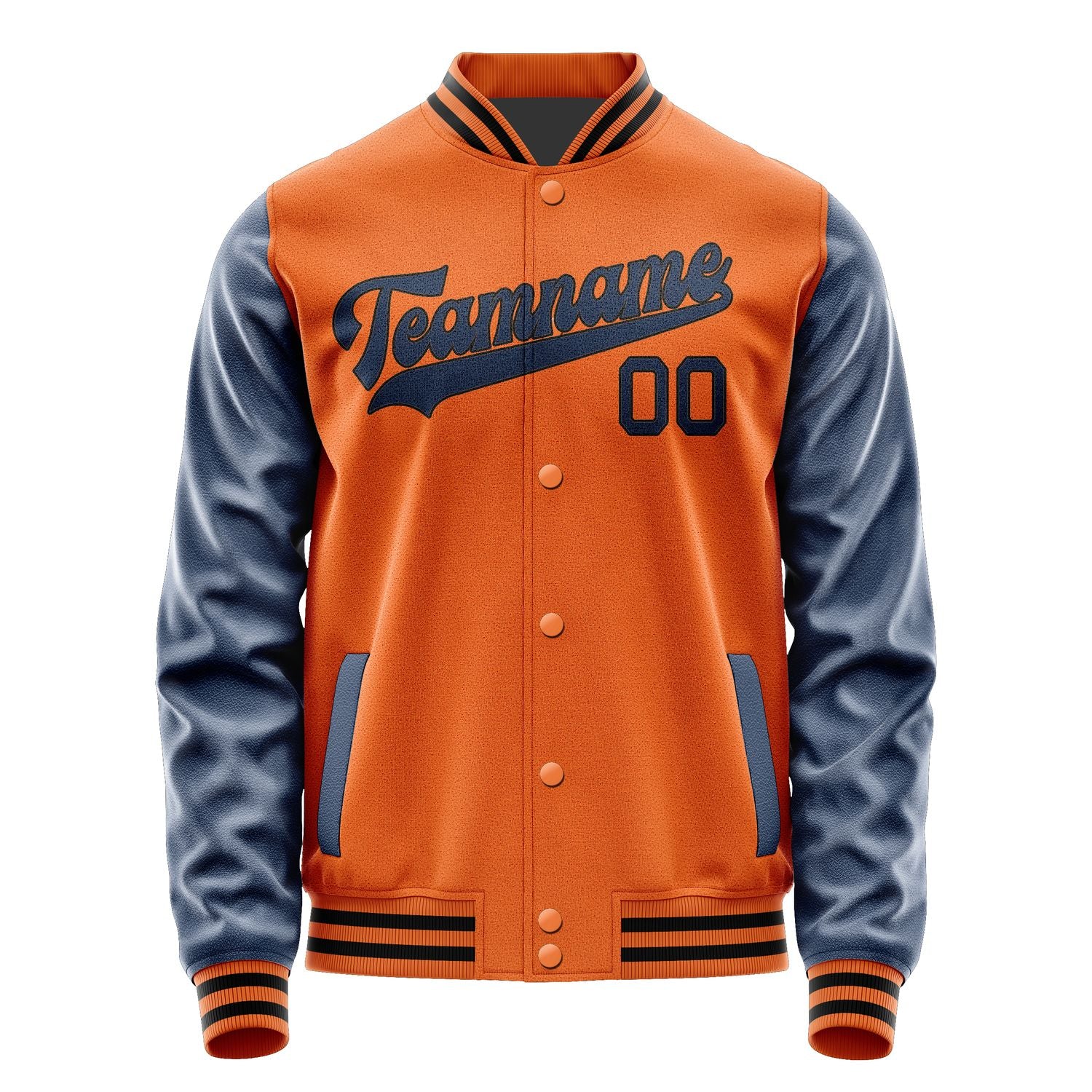 Custom Orange Blue Jacket JA2828102817B31710