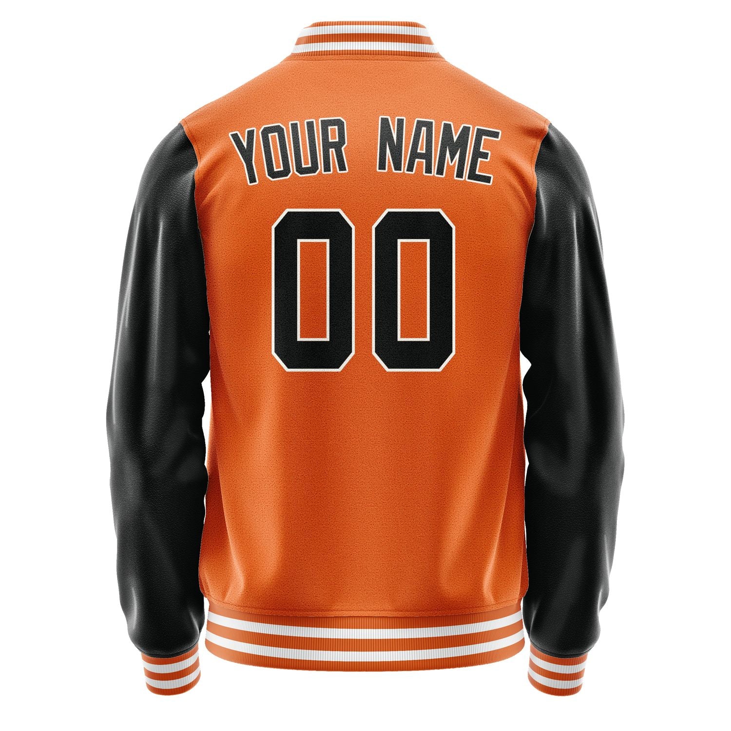 Custom Orange Black Jacket JA2828172818B31817