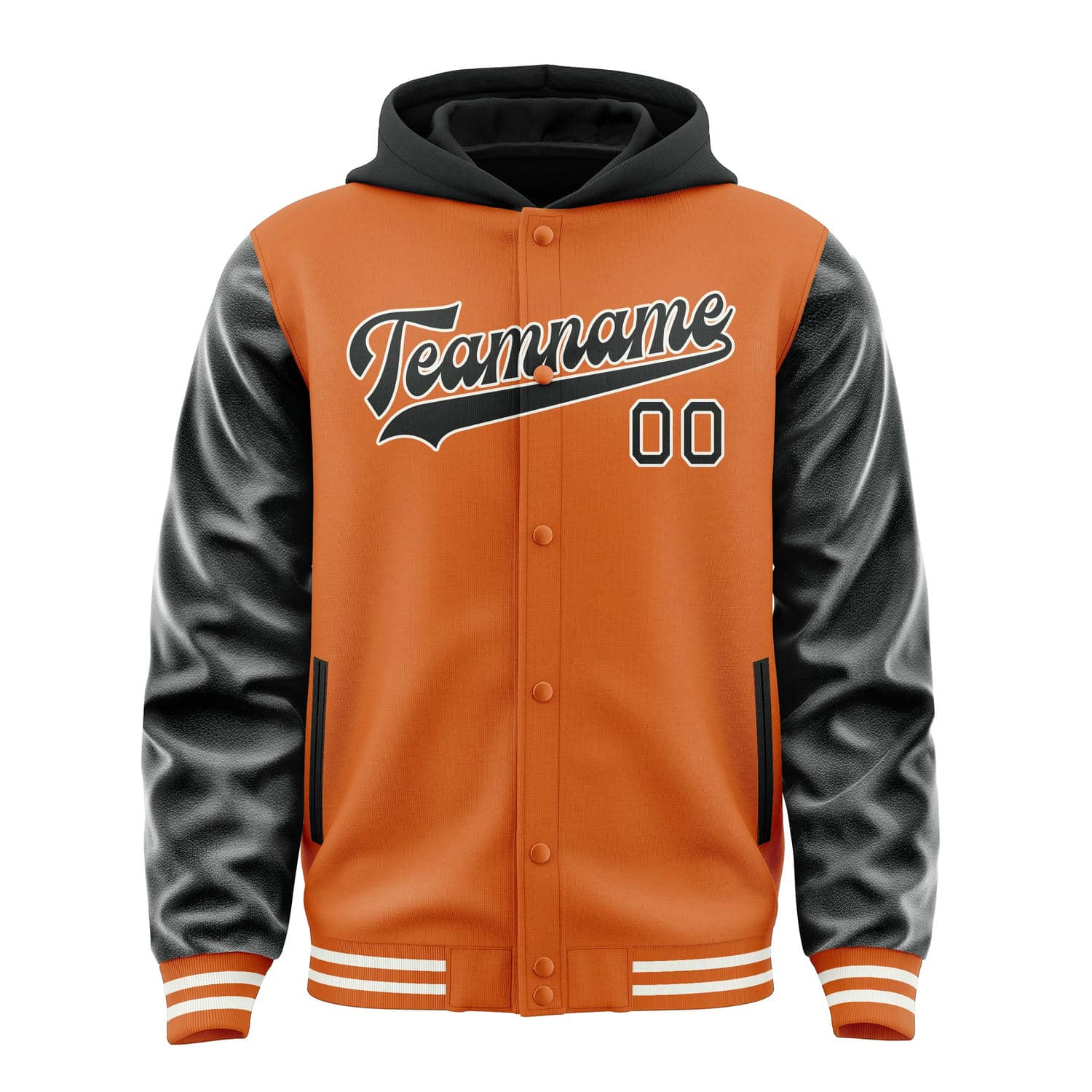 Custom Orange Black Jacket