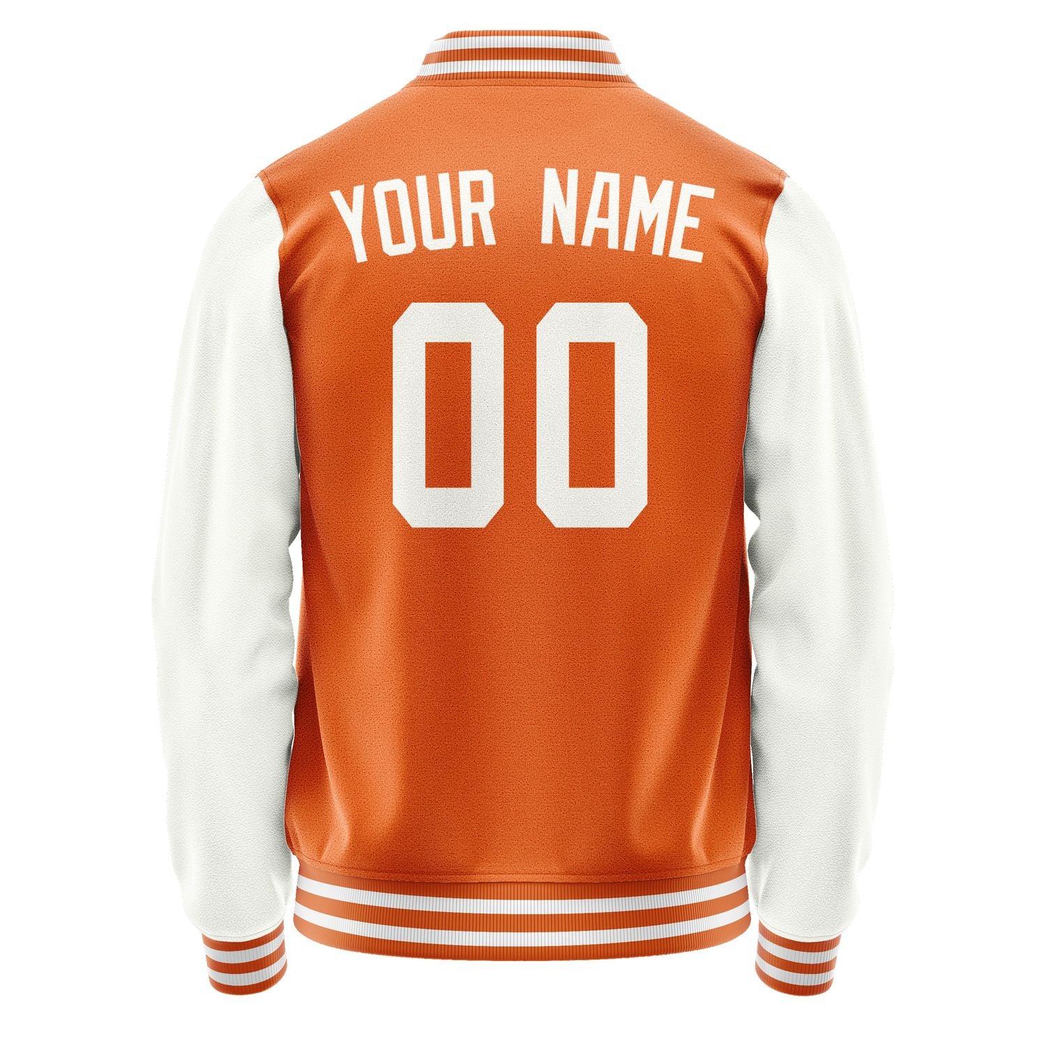 Custom Orange White Jacket JA2828182818B31818