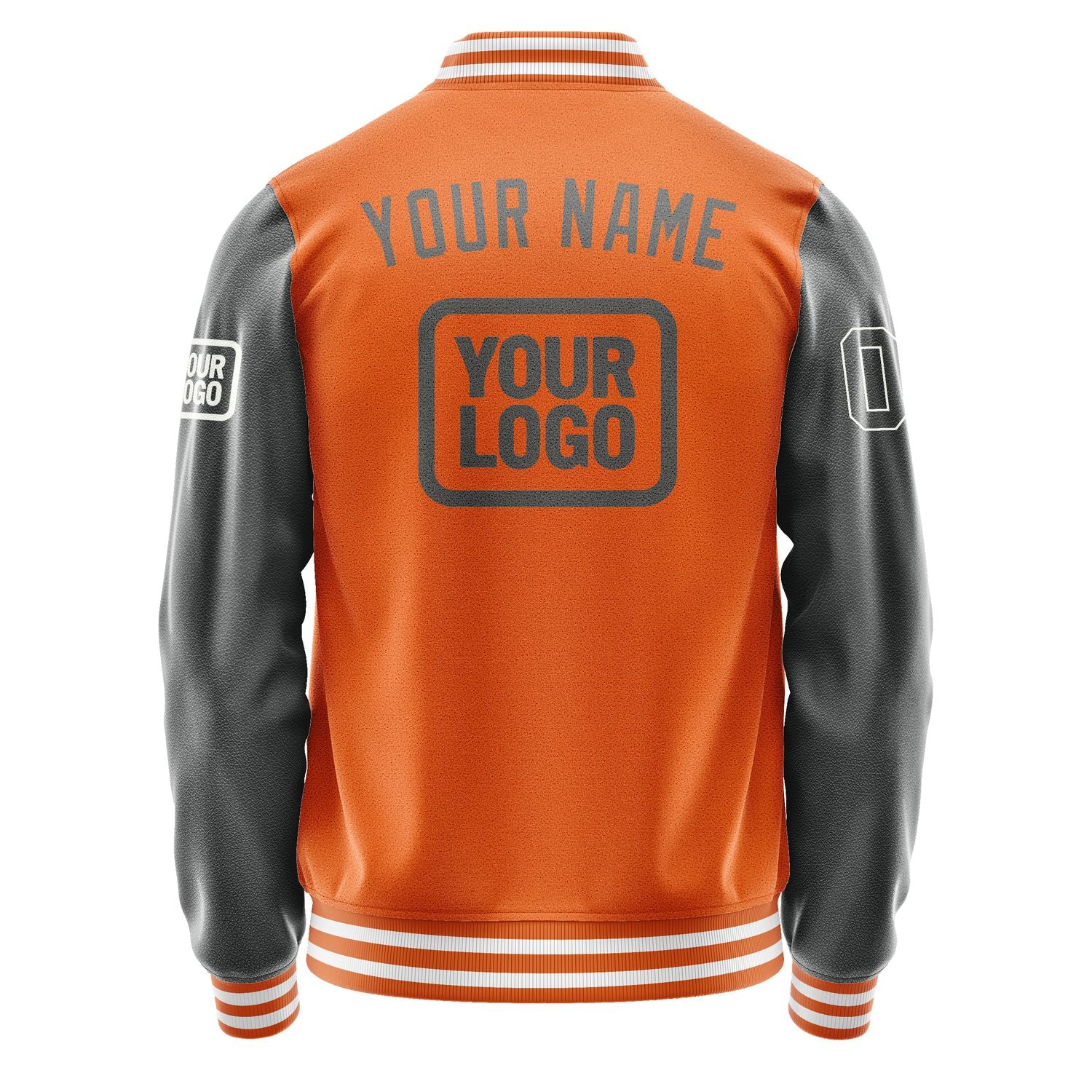 Custom Orange Dark Grey Jacket JA282820281818202018