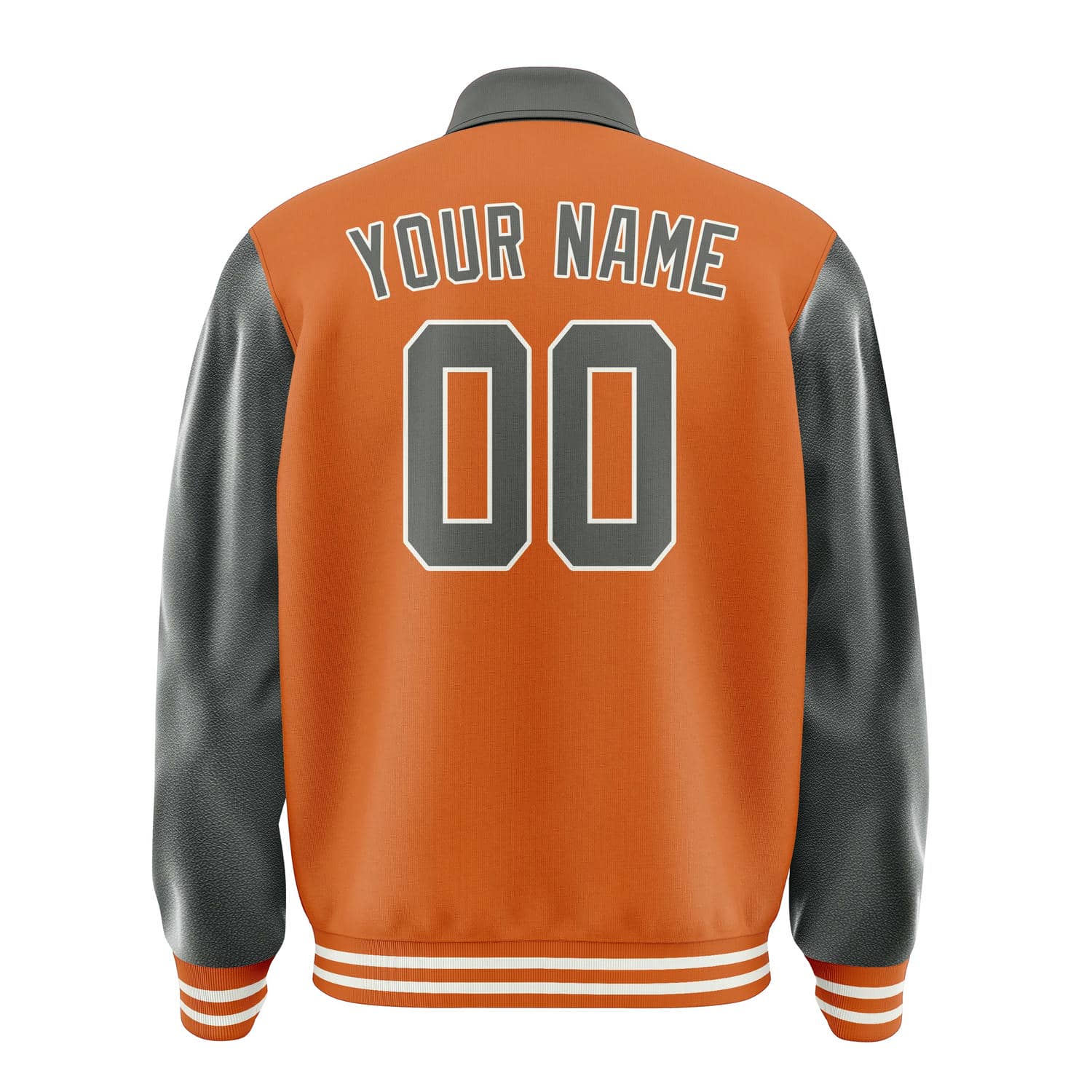 Custom Orange Dark Grey Jacket