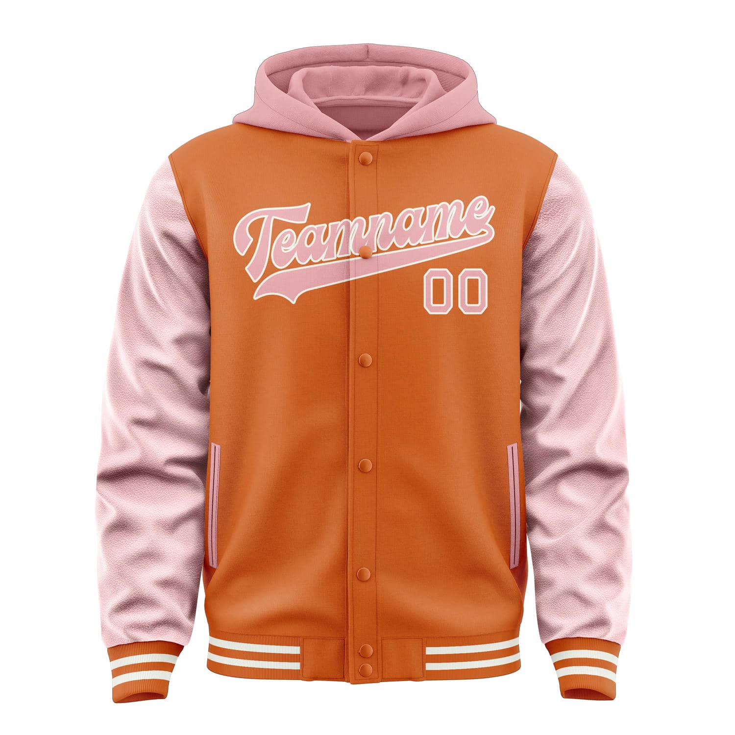 Custom Orange Light Pink Jacket