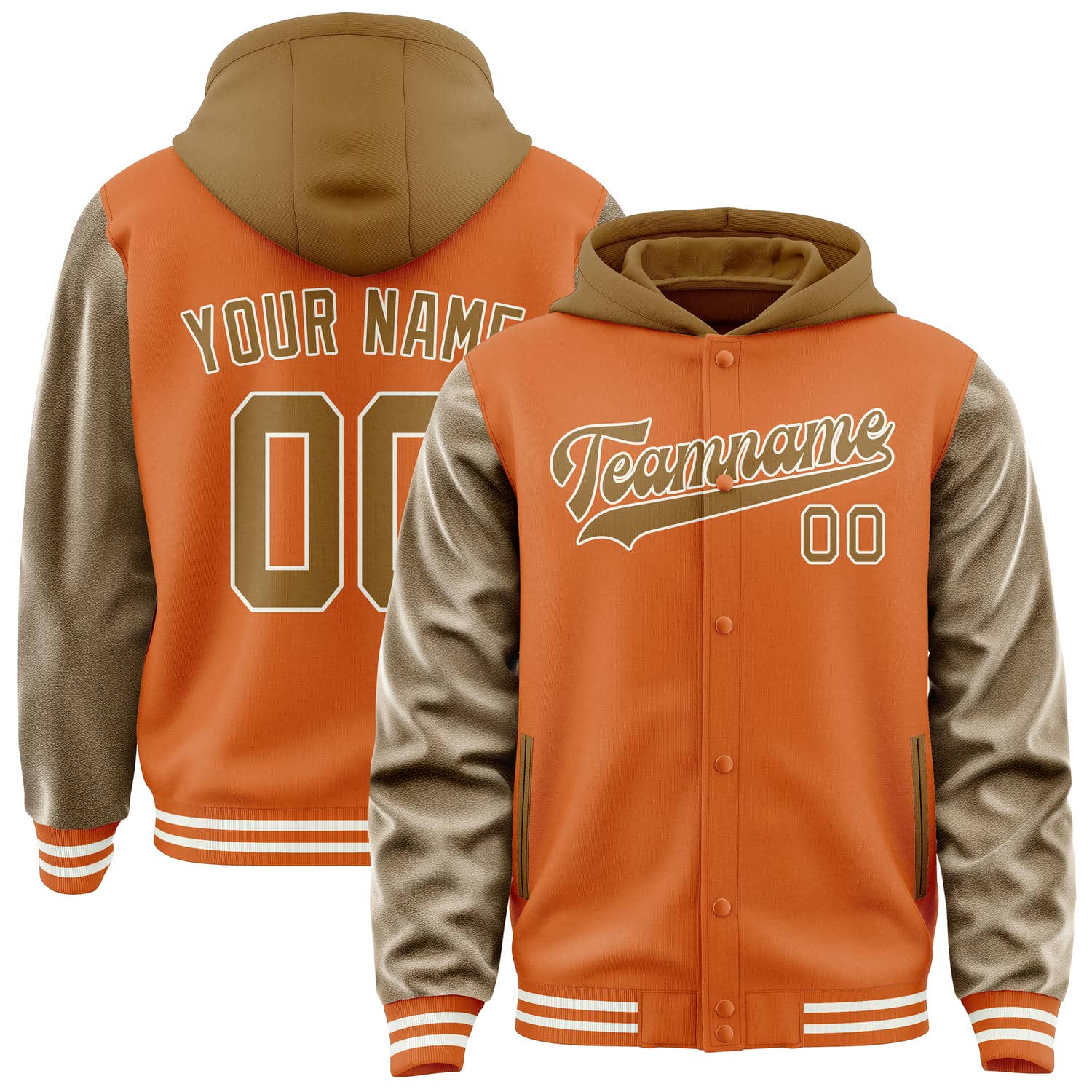 Custom Orange Khaki Jacket