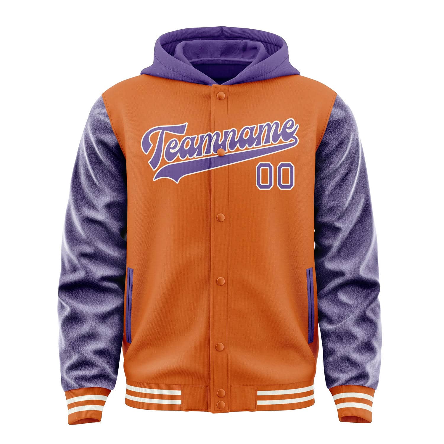 Custom Orange Light Purple Jacket