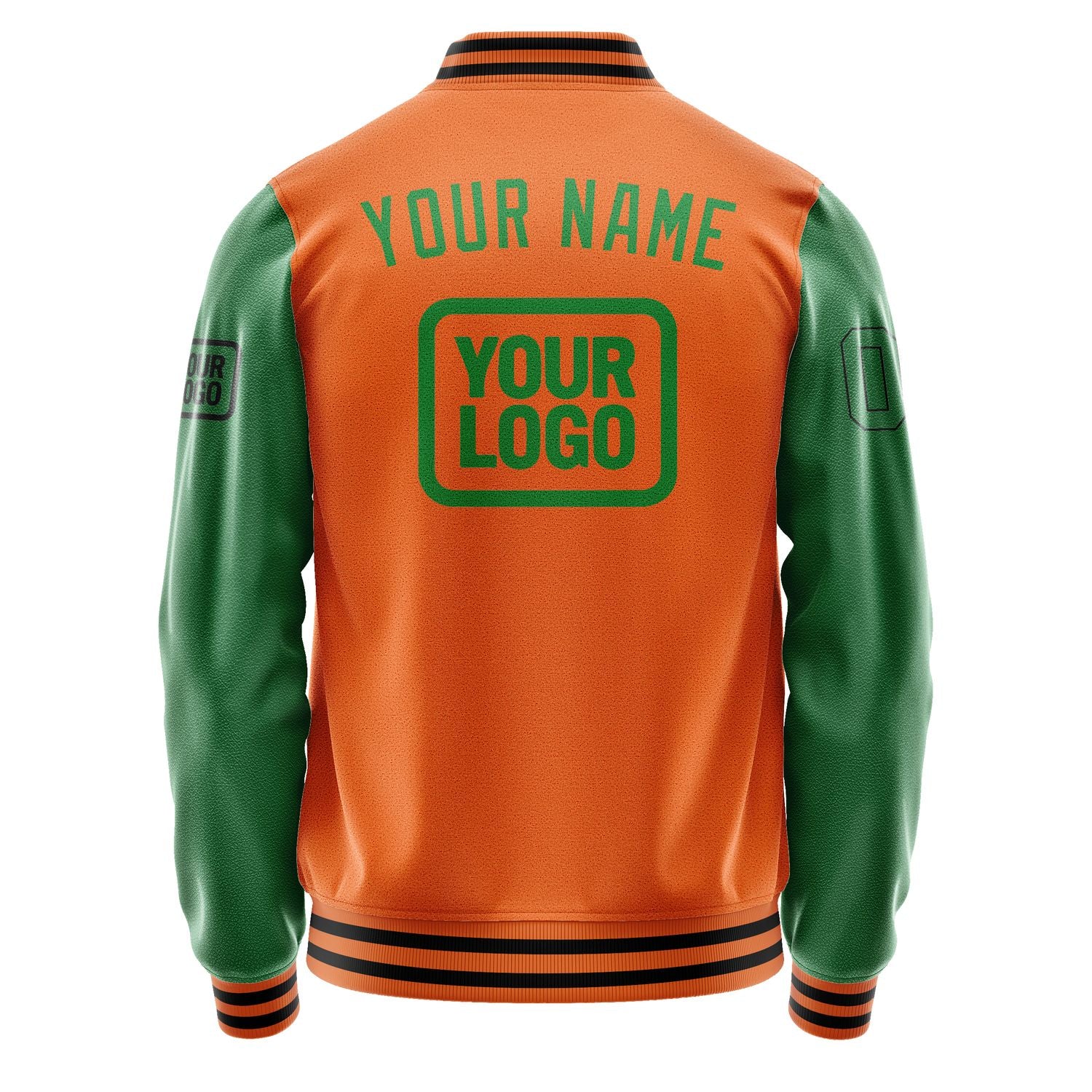 Custom Orange Emerald Green Jacket JA282824281717242417