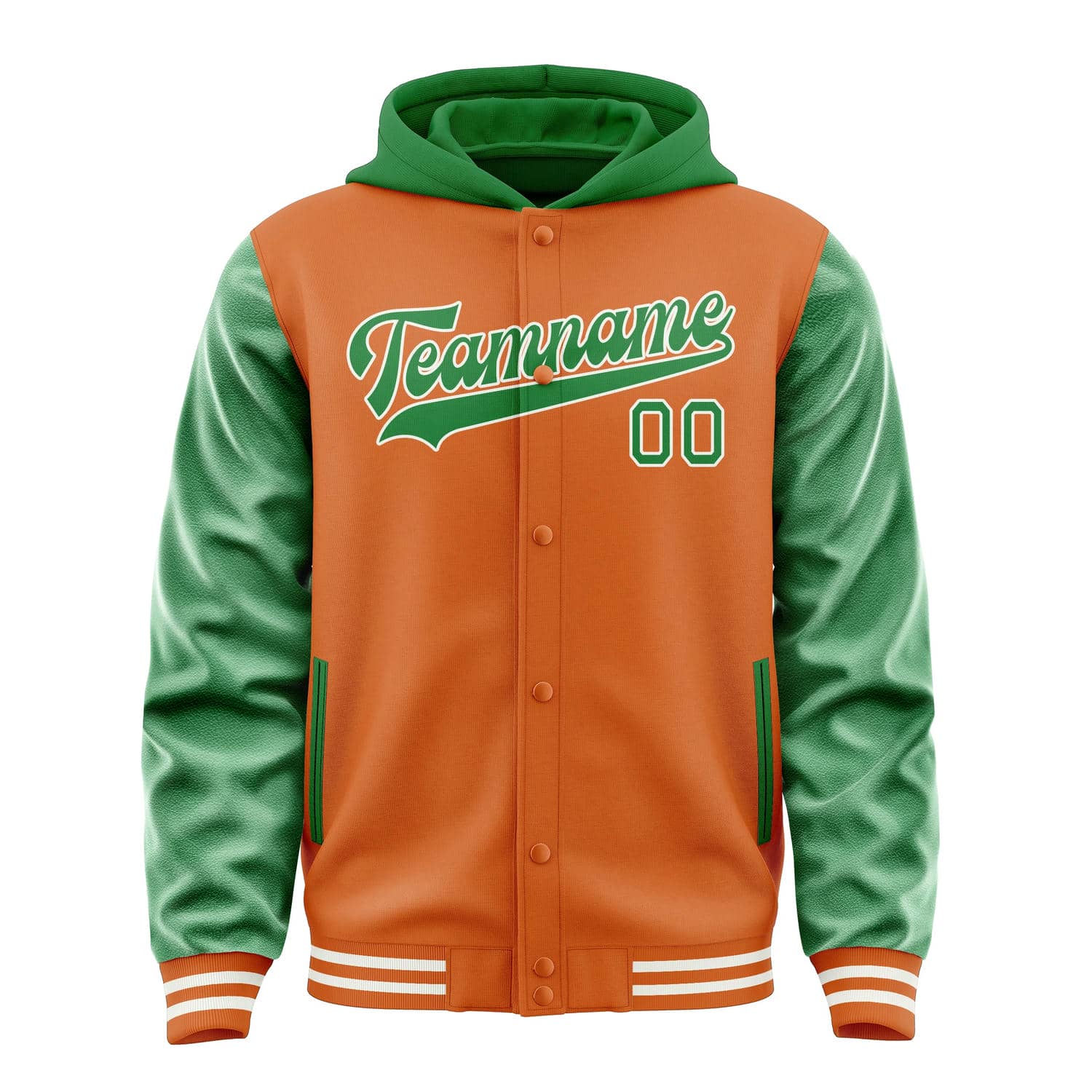 Custom Orange Emerald Green Jacket