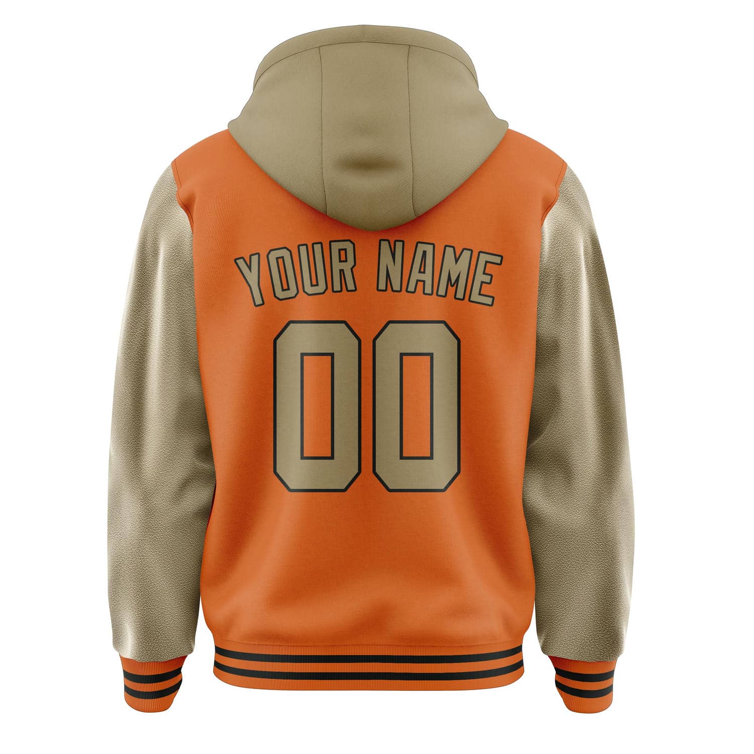 Custom Orange Light Khaki Jacket