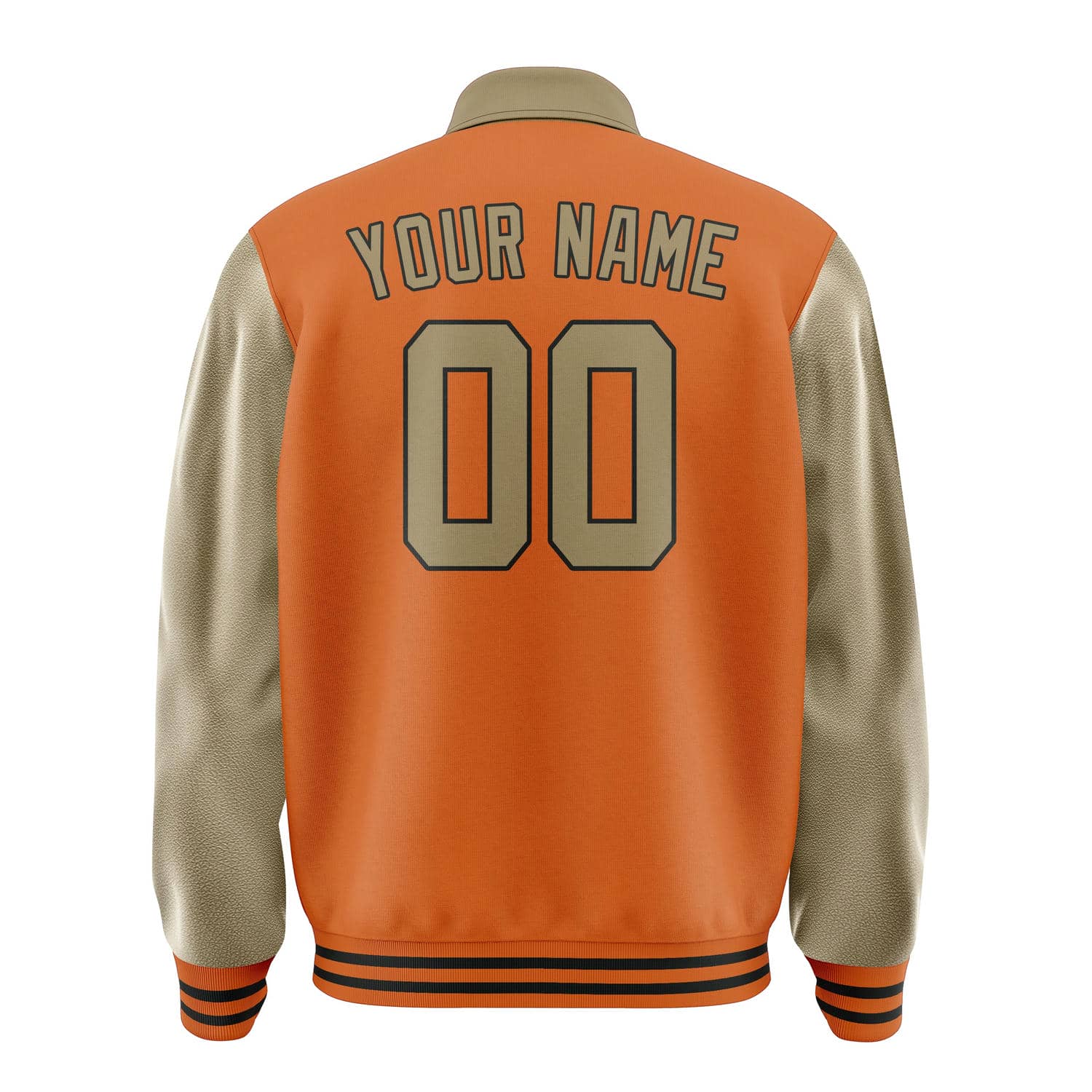 Custom Orange Light Khaki Jacket