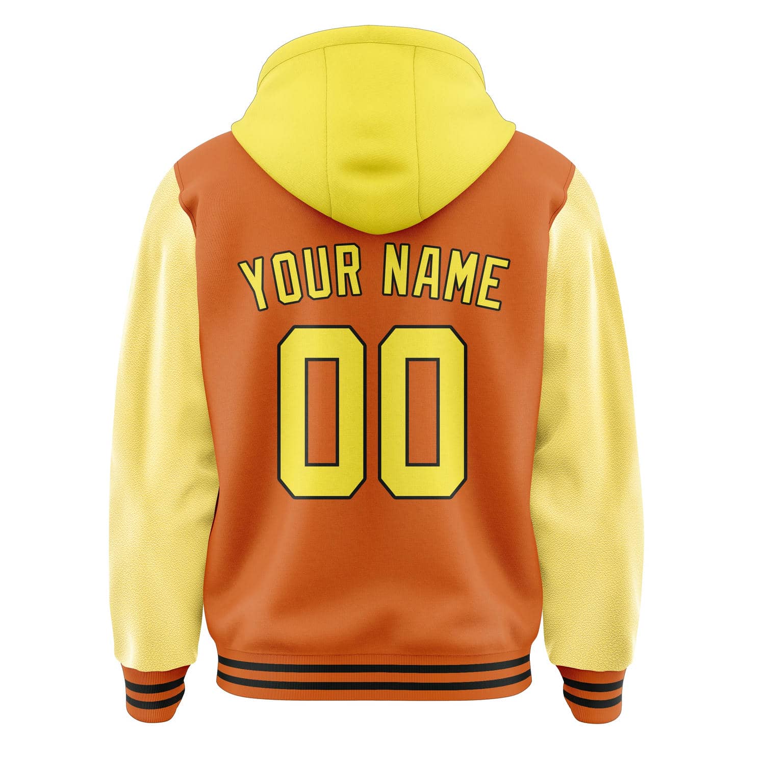 Custom Orange Light Yellow Jacket