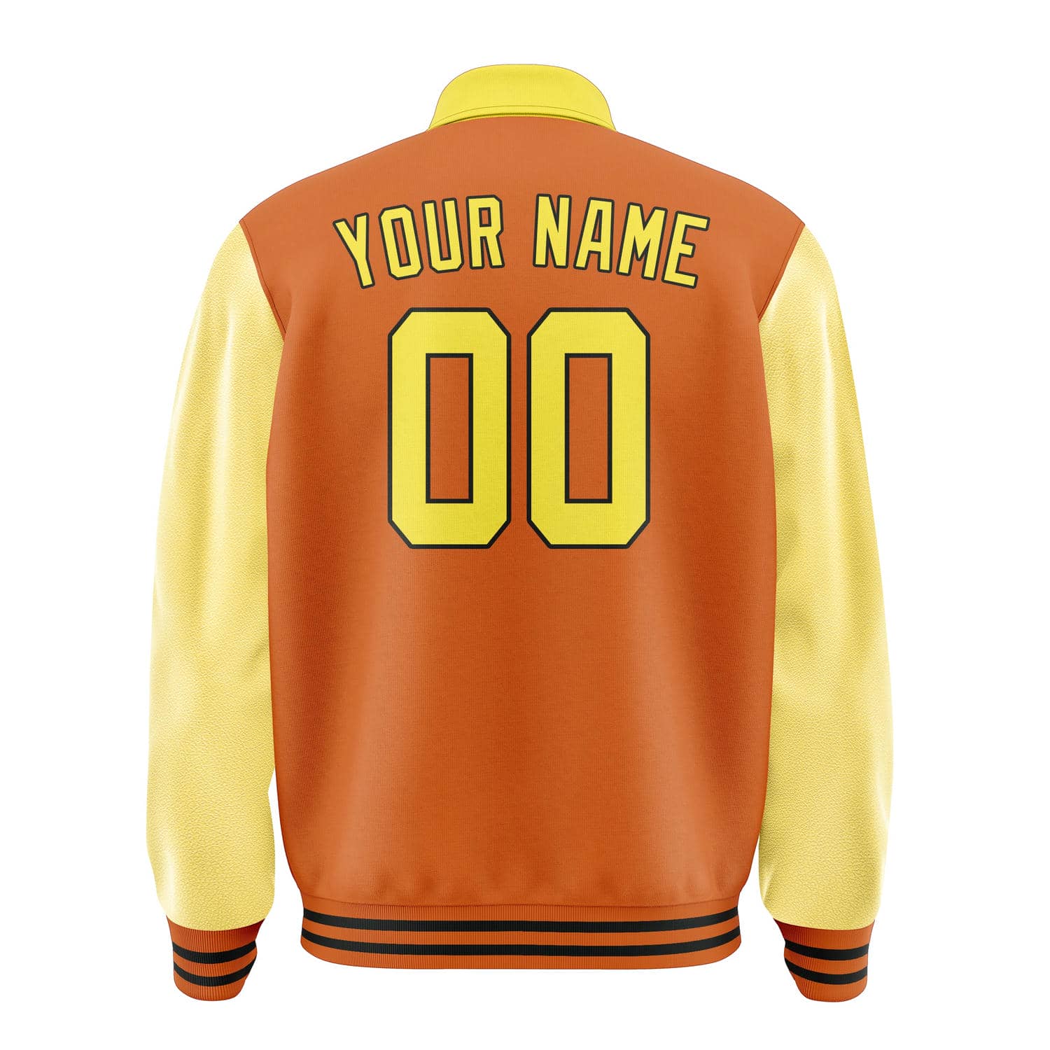 Custom Orange Light Yellow Jacket