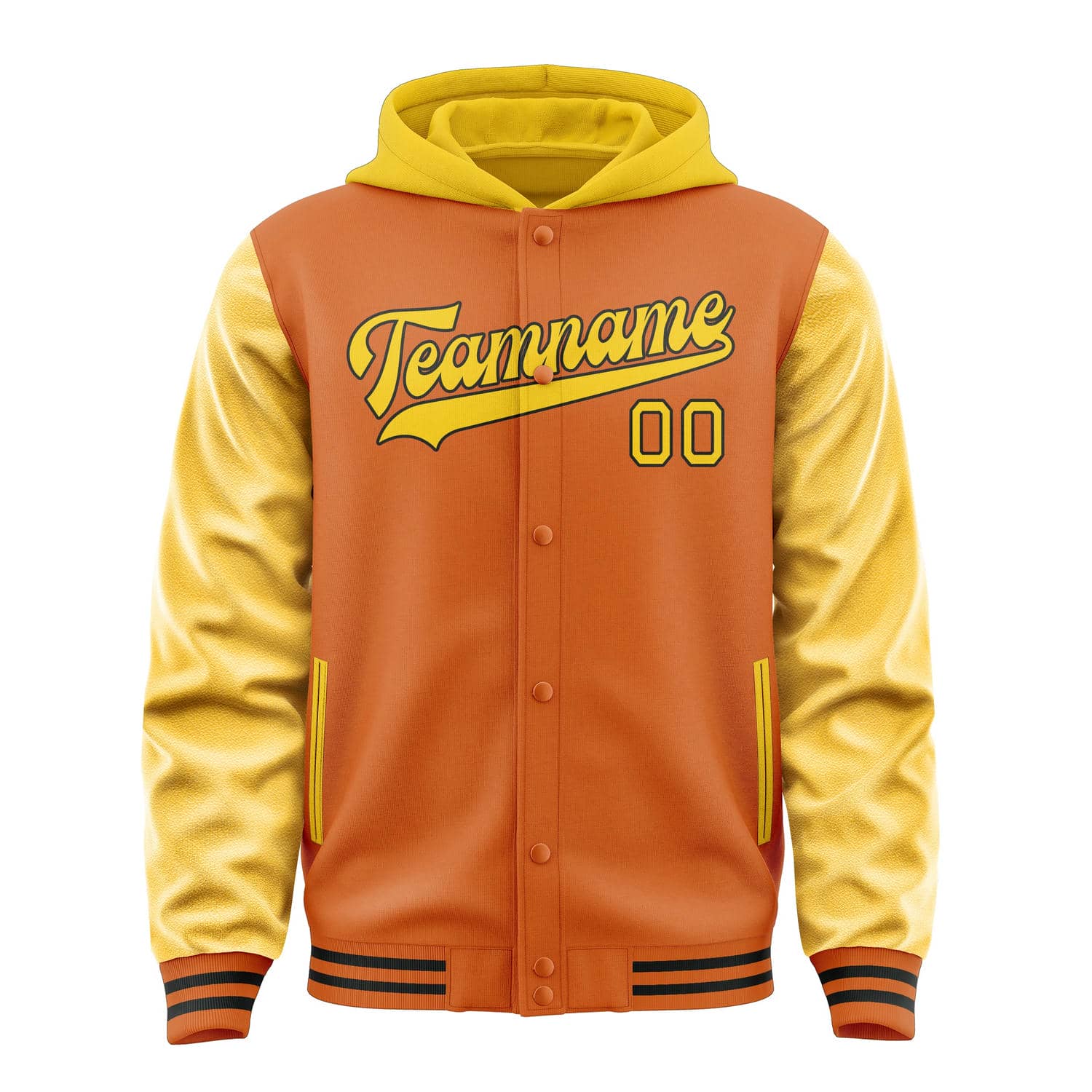 Custom Orange Gold Jacket